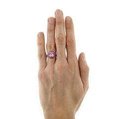 Jona Pink Spinel Pink Sapphire 18 Karat Rose Gold Ring