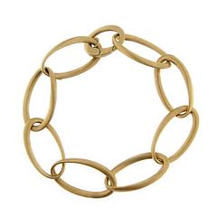 Jona Satin Rose Gold Link Chain Bracelet 2