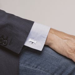 Alex Jona Sterling Silver Dog Bone Cufflinks