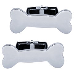 Alex Jona Sterling Silver Dog Bone Cufflinks