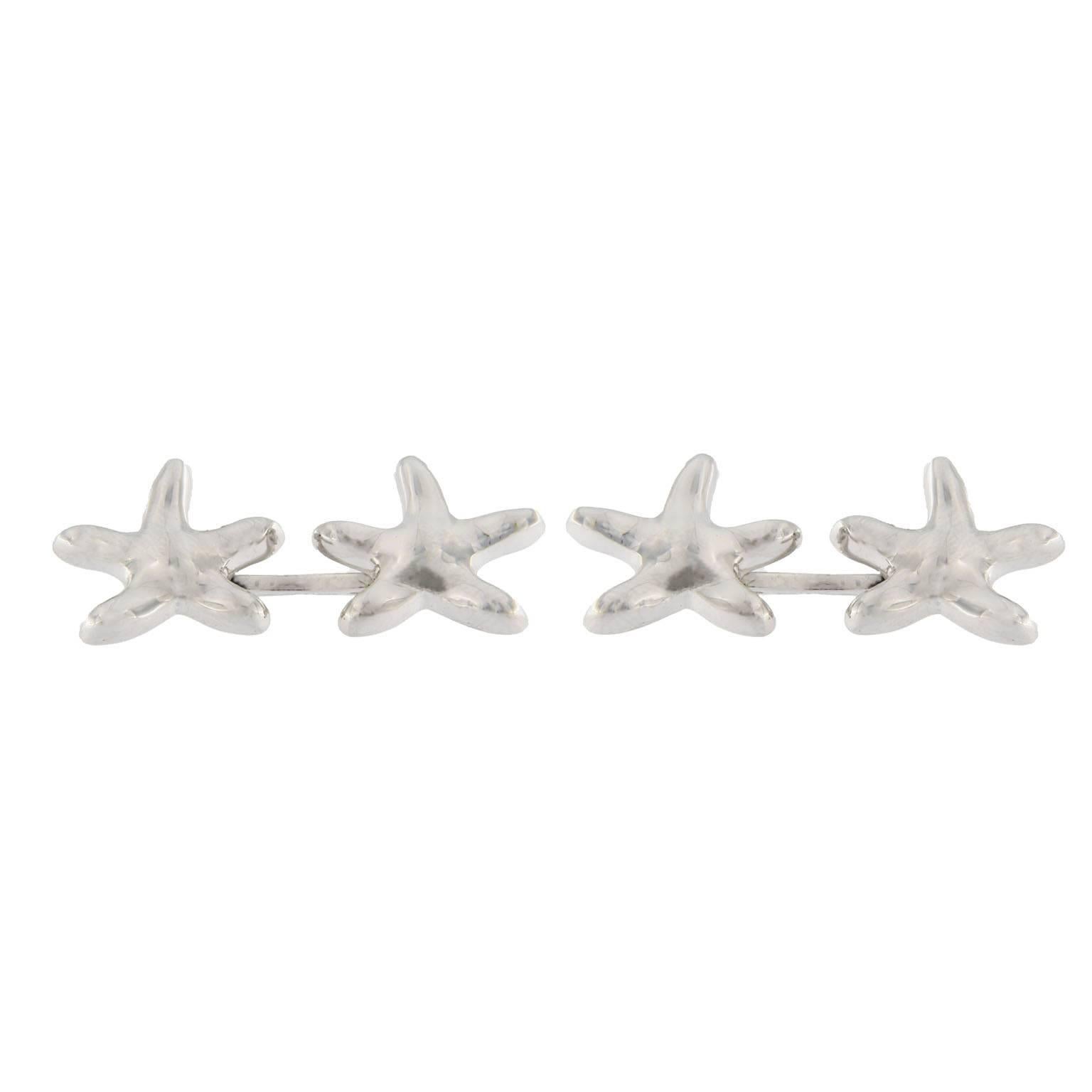 Jona Sterling Silver Starfish Cufflinks