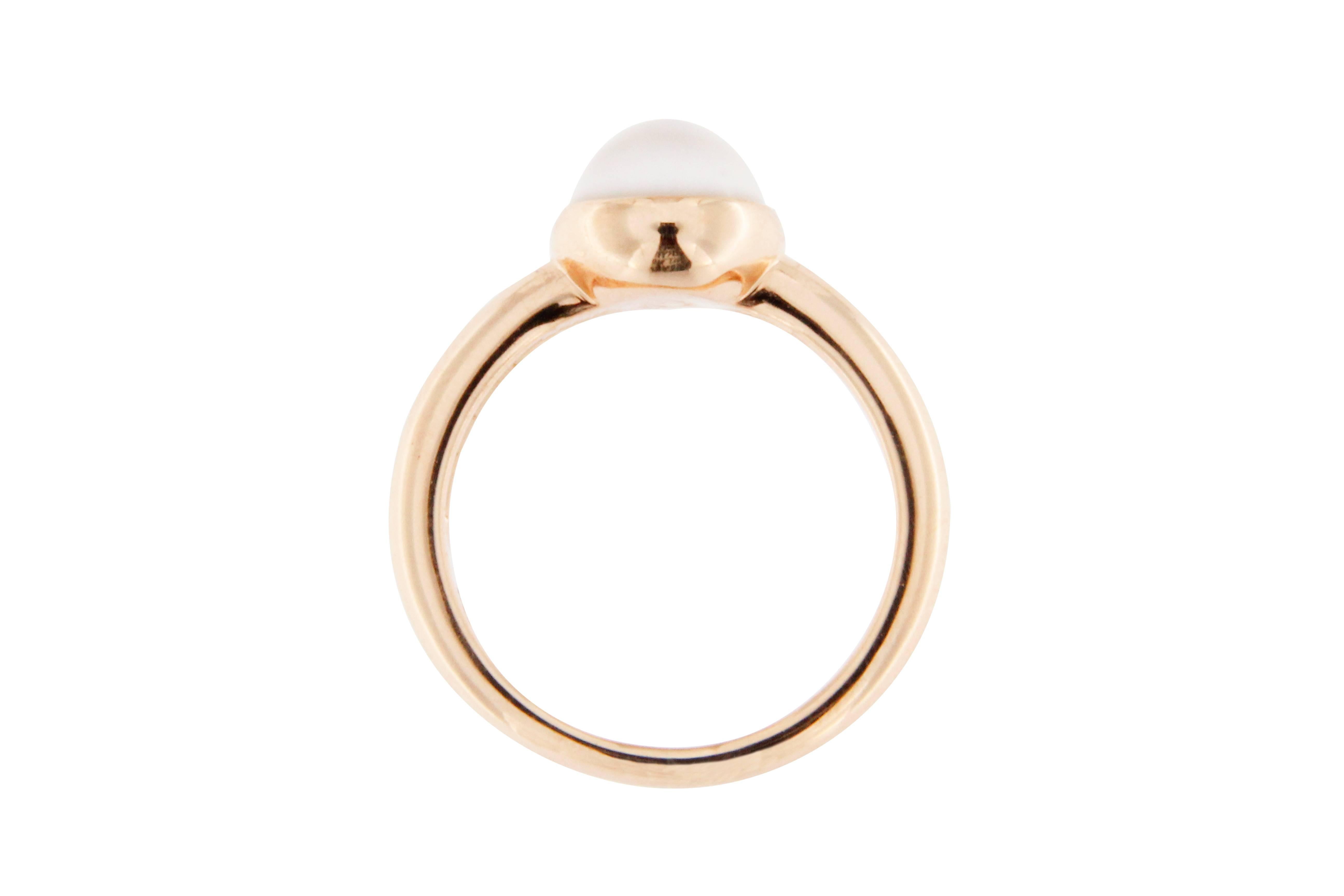 Jona Moonstone Pink Gold Ring 1