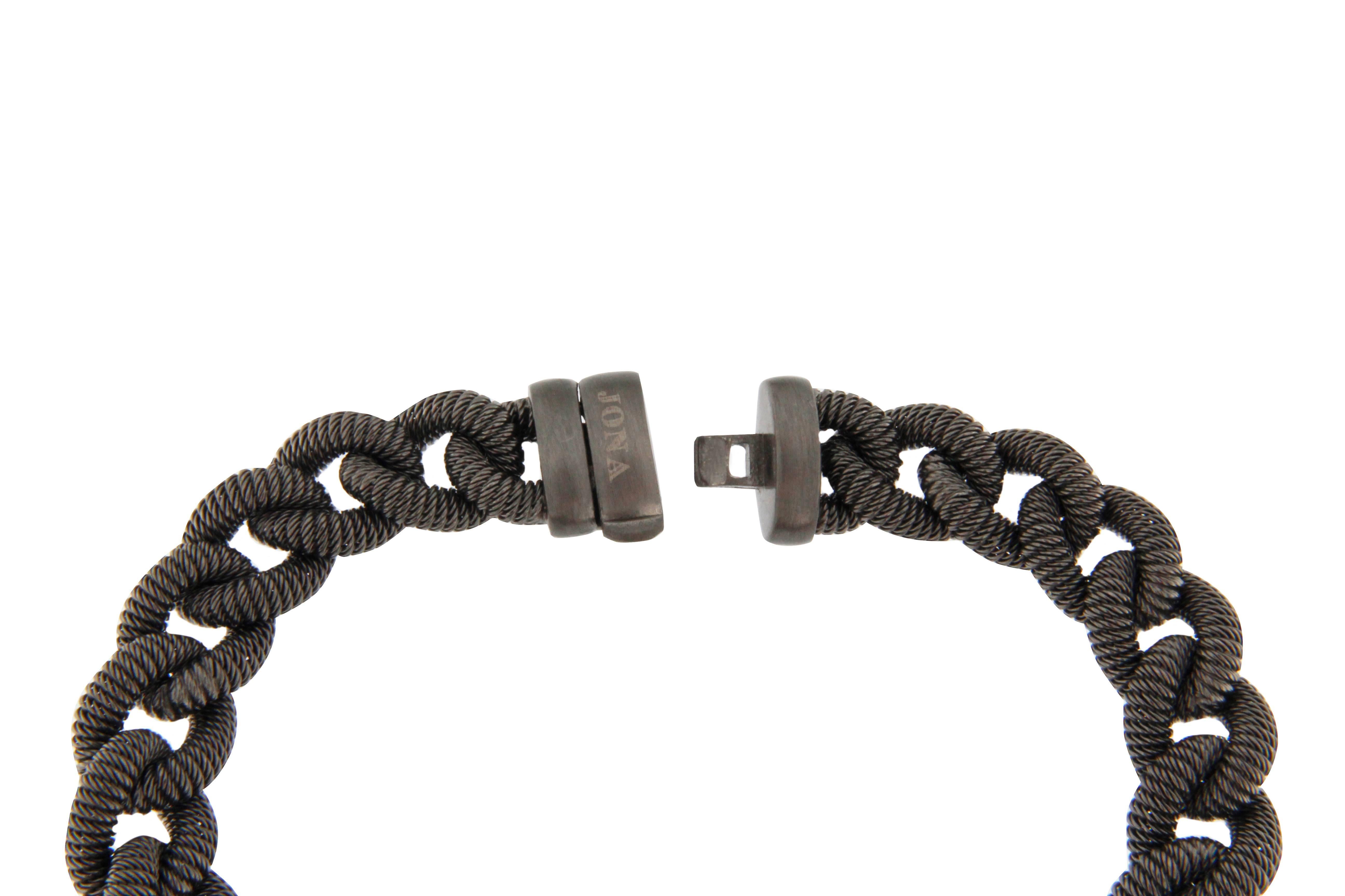 Women's or Men's Jona Sterling Silver Curb Link Chain Bracelet