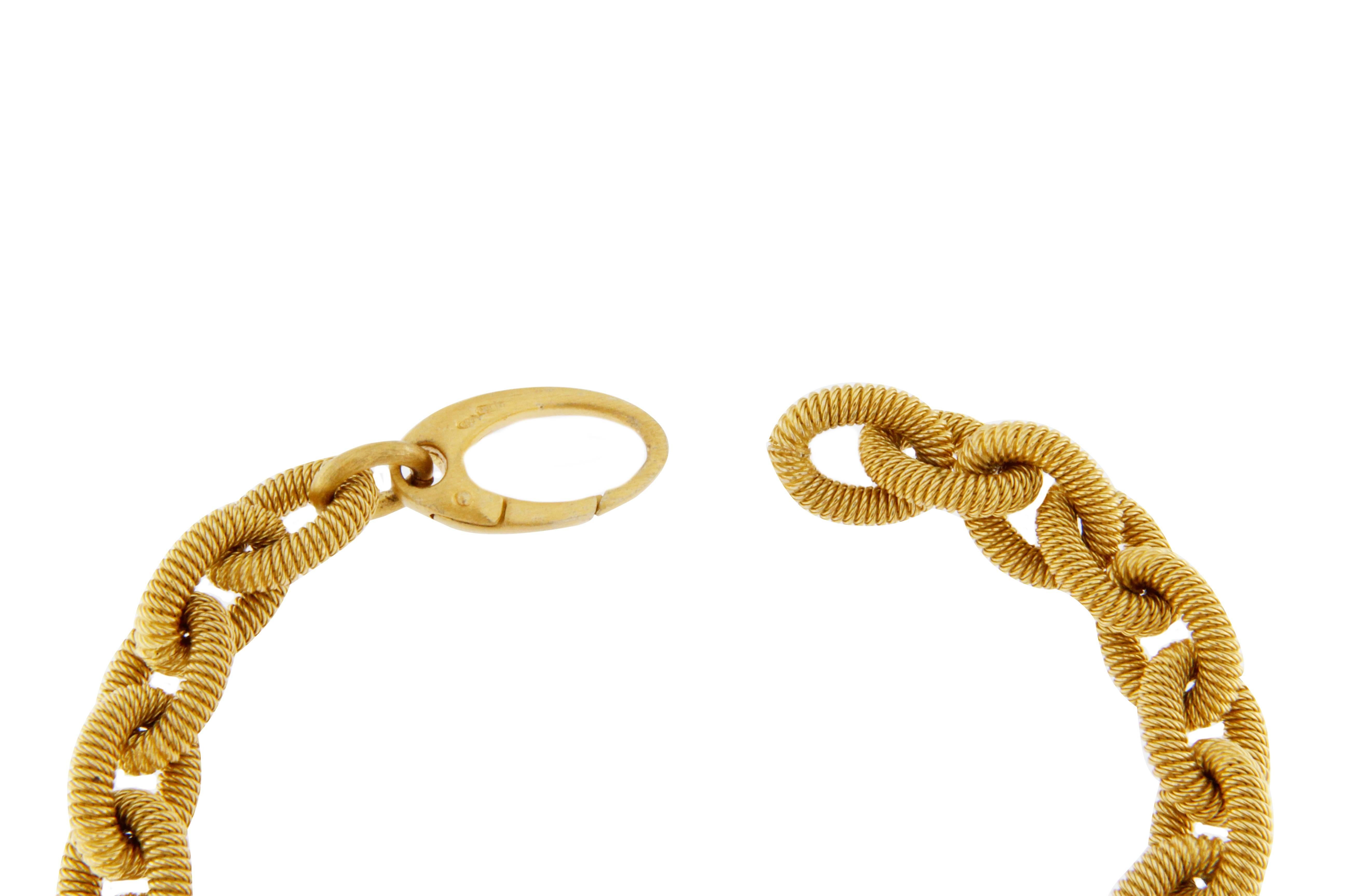Women's or Men's Jona Gold-Plated Sterling Silver Link Chain Bracelet