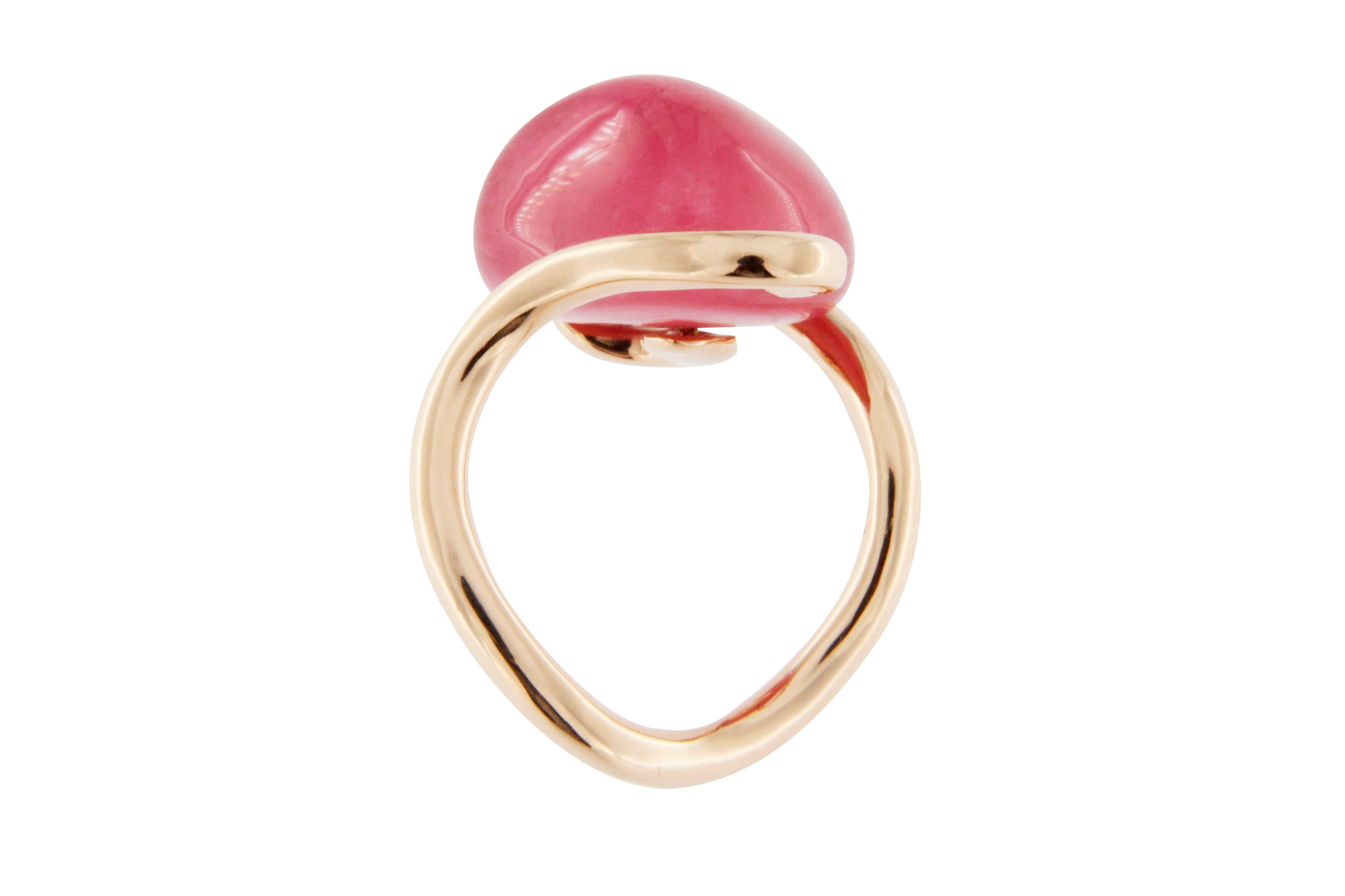 Women's Jona Pink Tourmaline 18k Rose Gold Ring