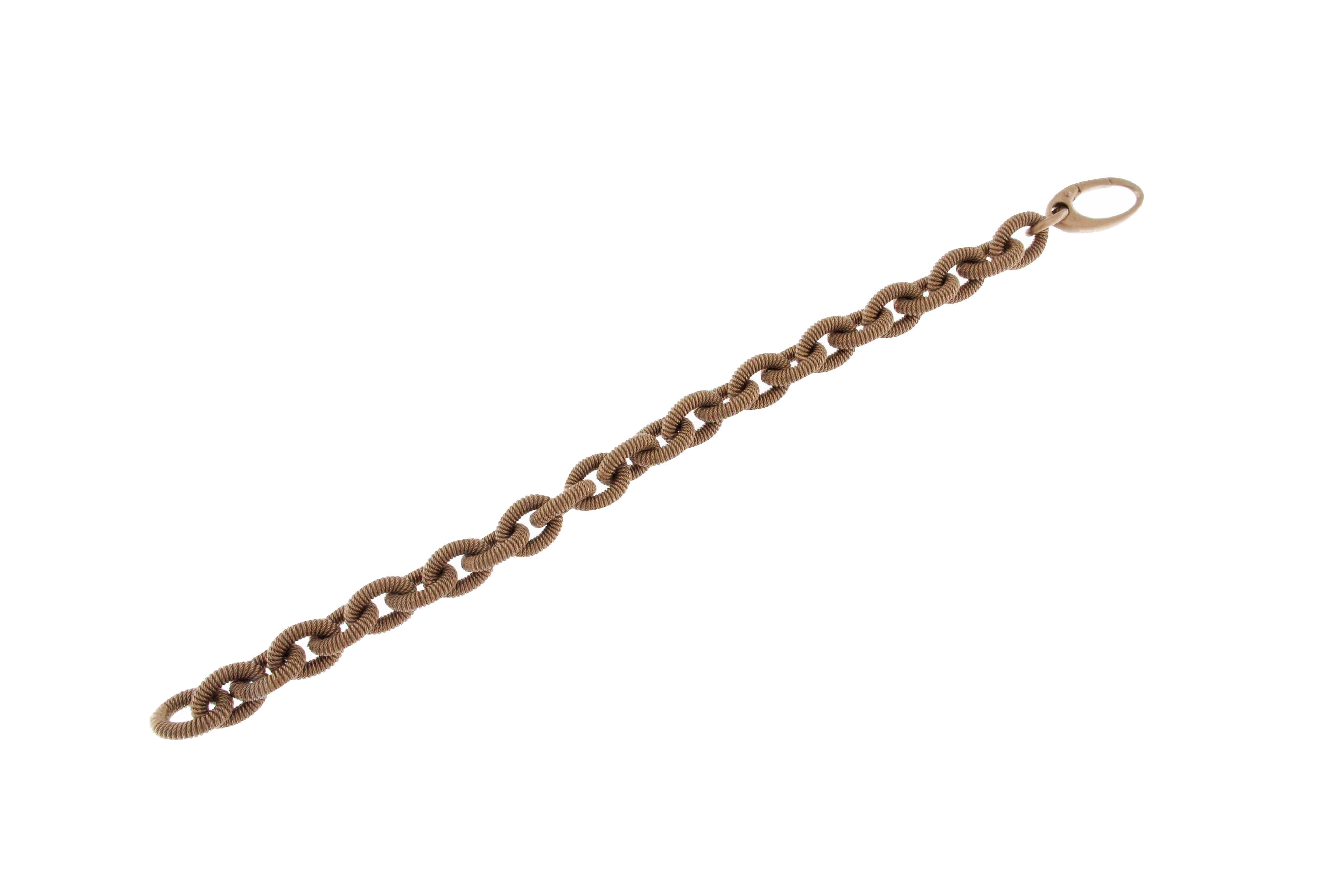 Jona Sterling Silver Link Chain Bracelet In New Condition In Torino, IT