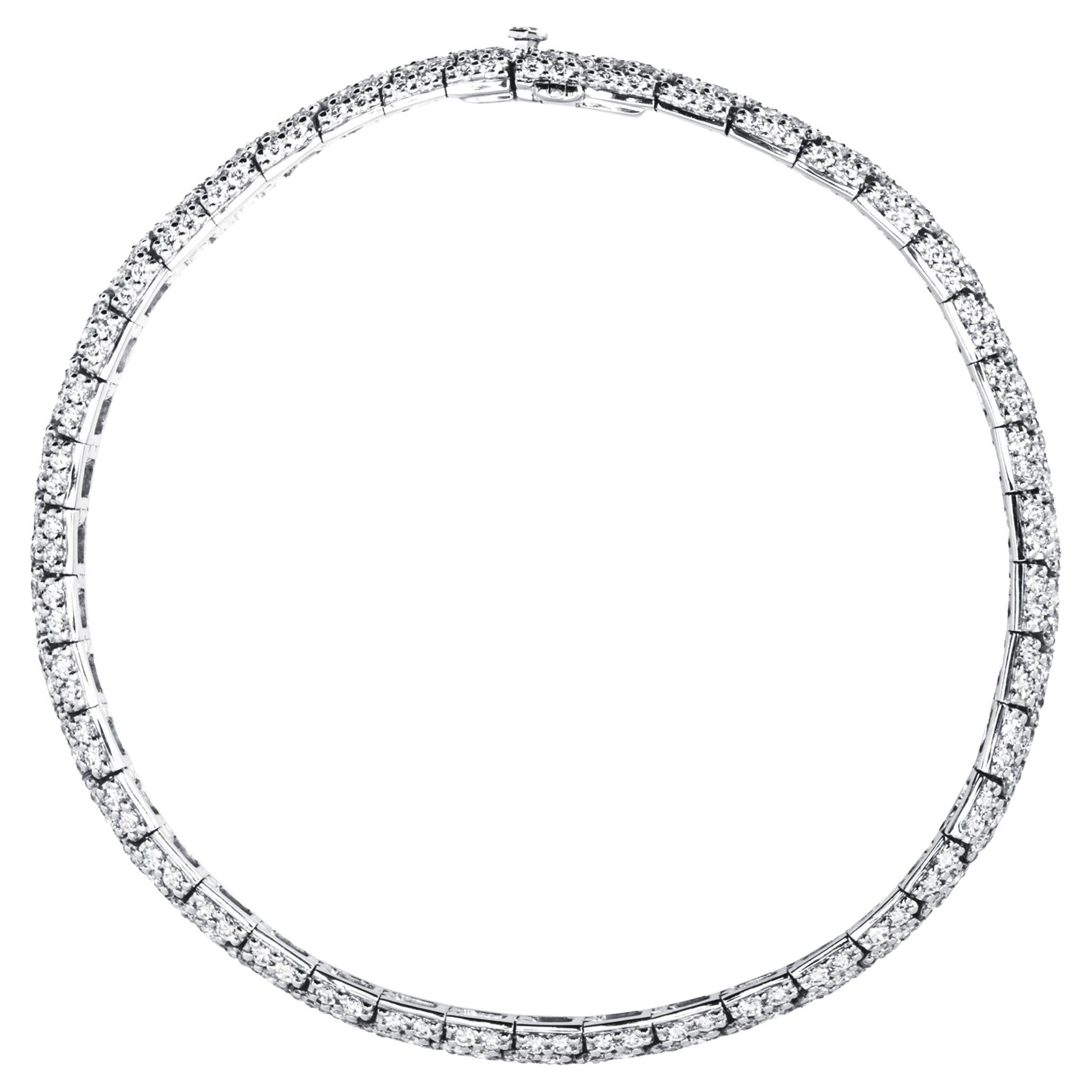 Contemporain Bracelet Alex Jona en or blanc 18 carats et diamants blancs en vente