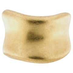 Alex Jona Onda 18 Karat Brushed Yellow Gold Ring Band