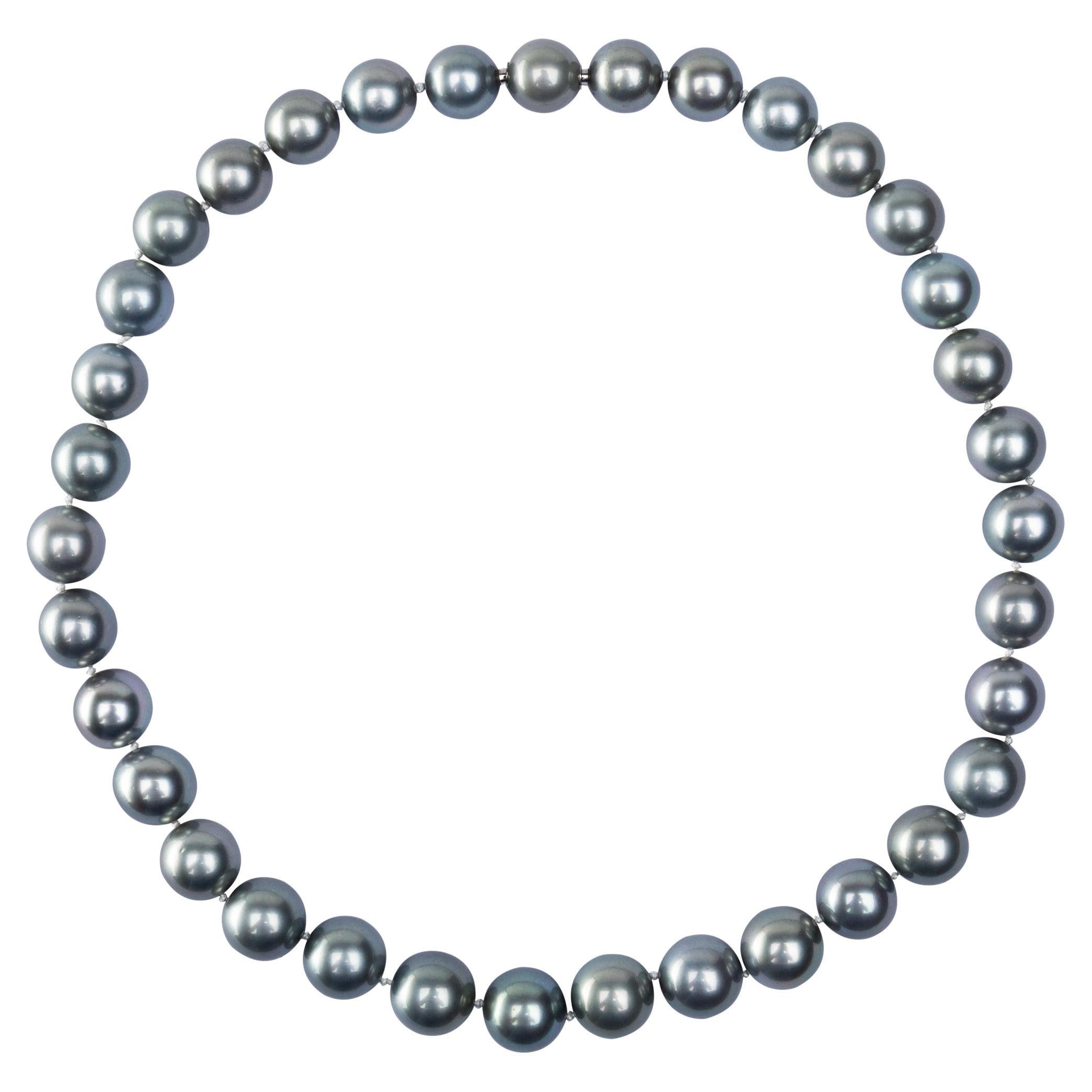 Alex Jona Tahiti Silver Grey Pearl Necklace