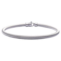 Alex Jona Sterling Silver Twisted Wire Bangle Bracelet