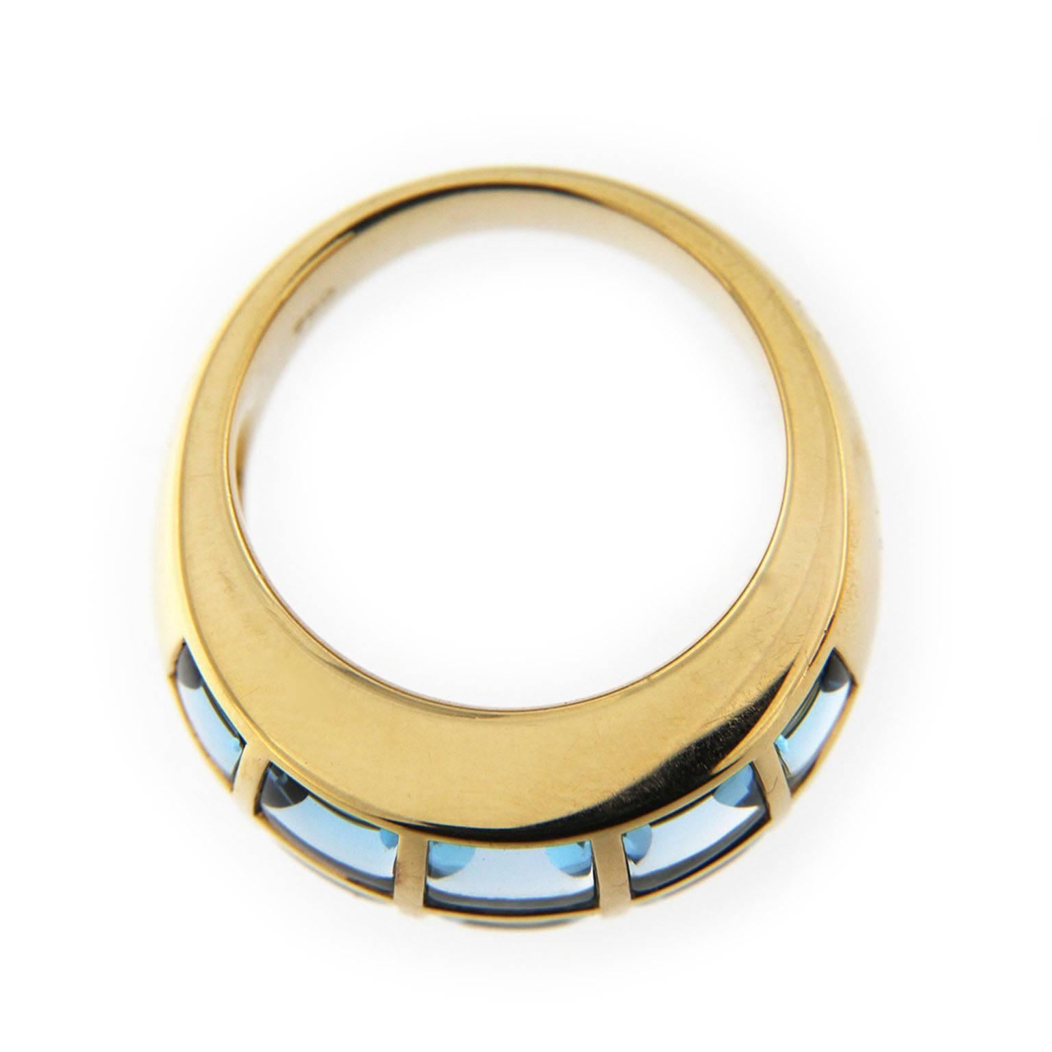 Jona Blue Topaz Gold Ring 1