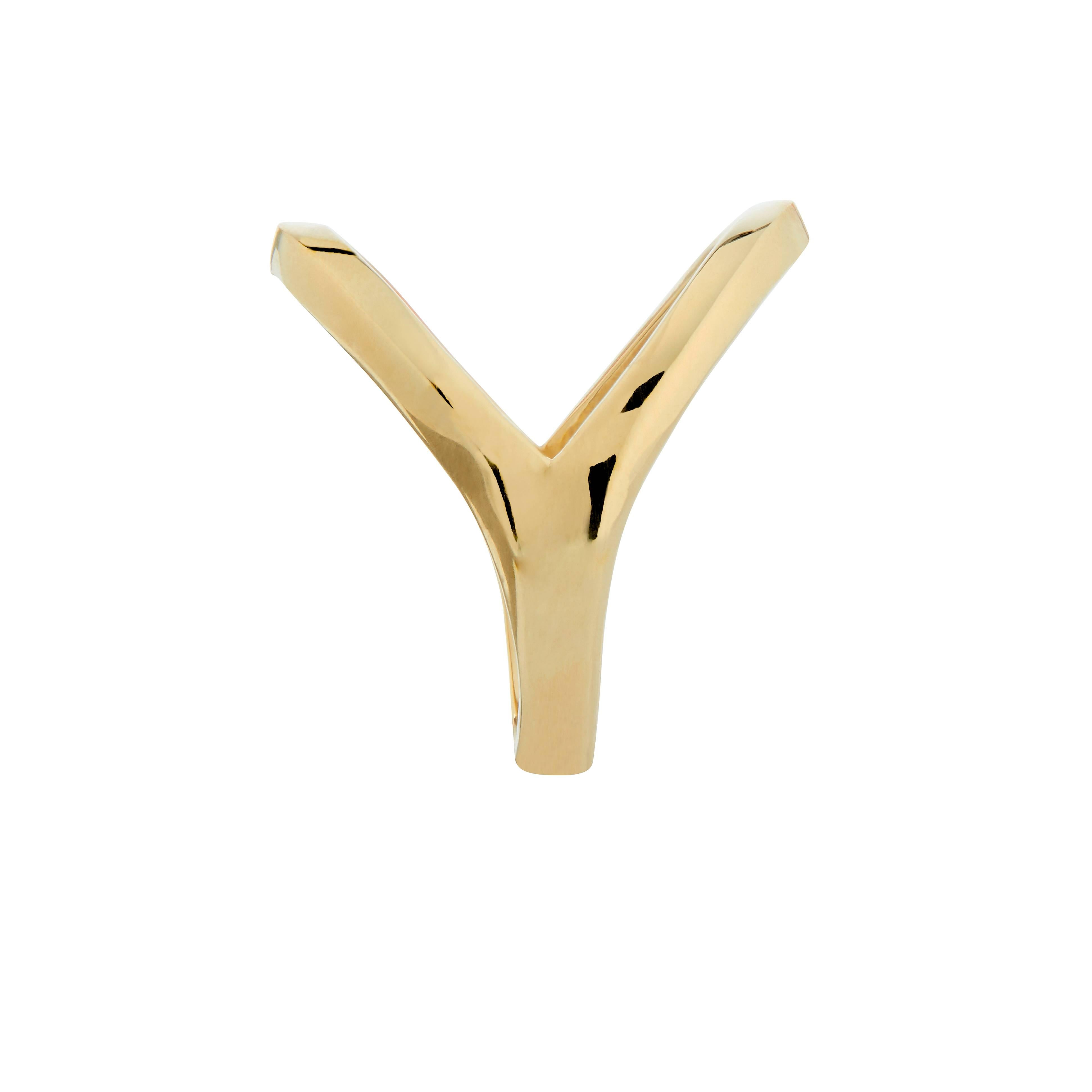 Zara Simon Ibiza Yellow Gold Ring In New Condition For Sale In London, GB