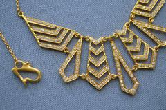 Lauren Harper Collection 1.62 Carat Diamond Yellow Gold Statement Necklace