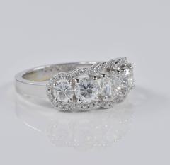 Luxury Contemporary 2.60 Carat Diamond Five-Stone Ring