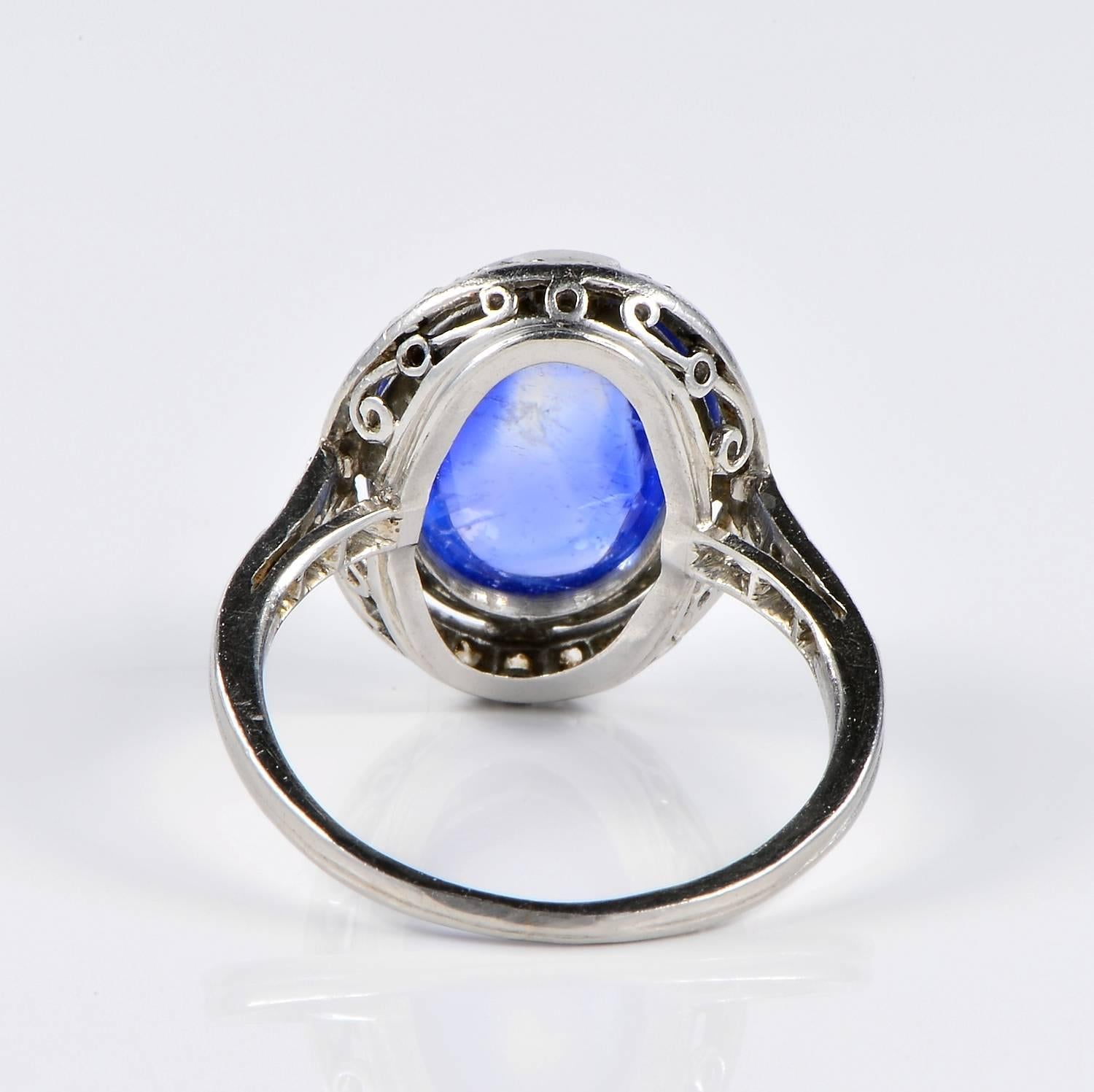Women's 10.0 Carat Natural No Heat Ceylon Sapphire Diamond Ring For Sale