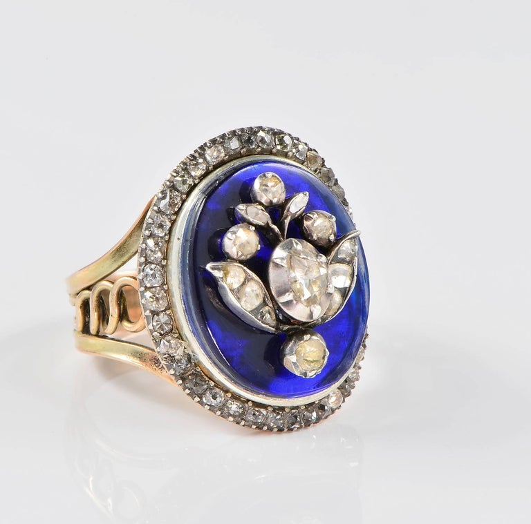 Bristol Blue Glass Ring Bristol Blue Glass Ring