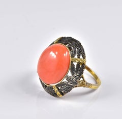 Victorian Natural Sicily Coral Ring