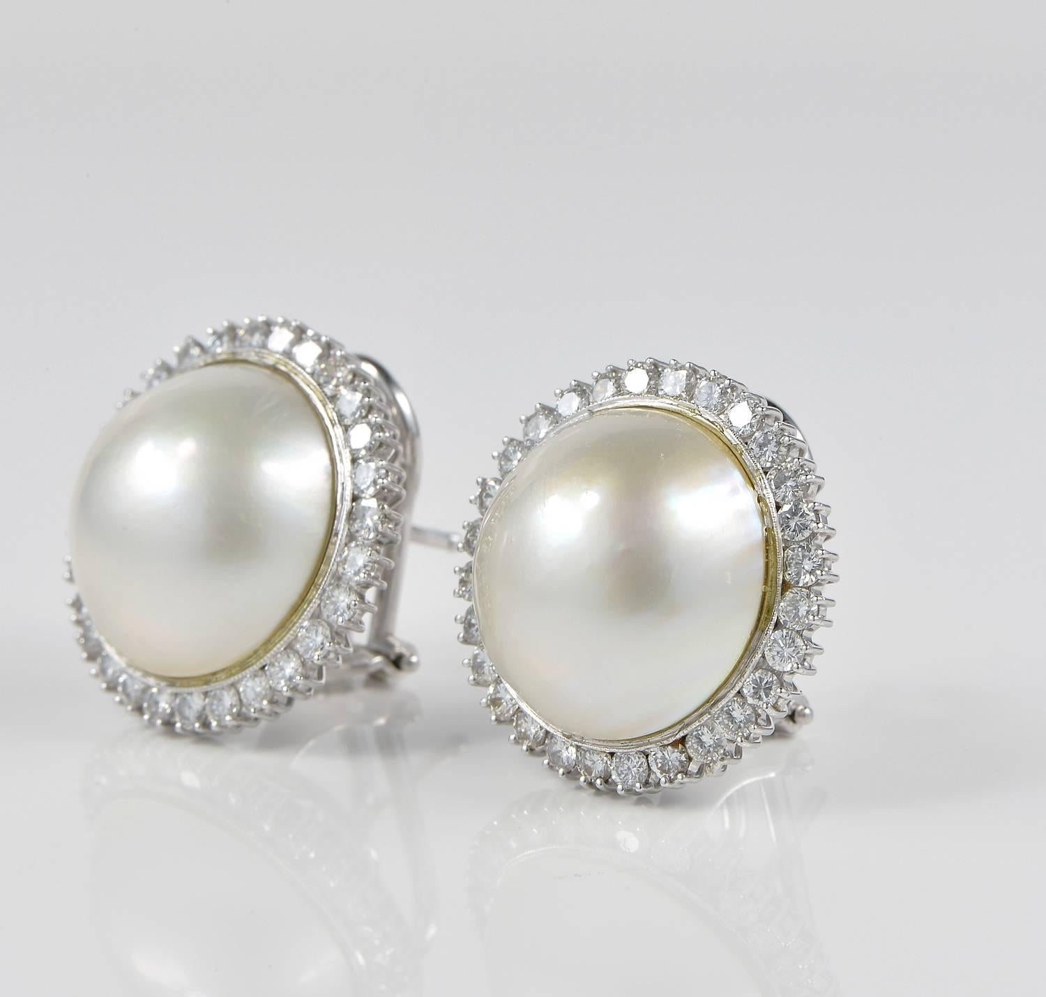 jumbo pearl earrings