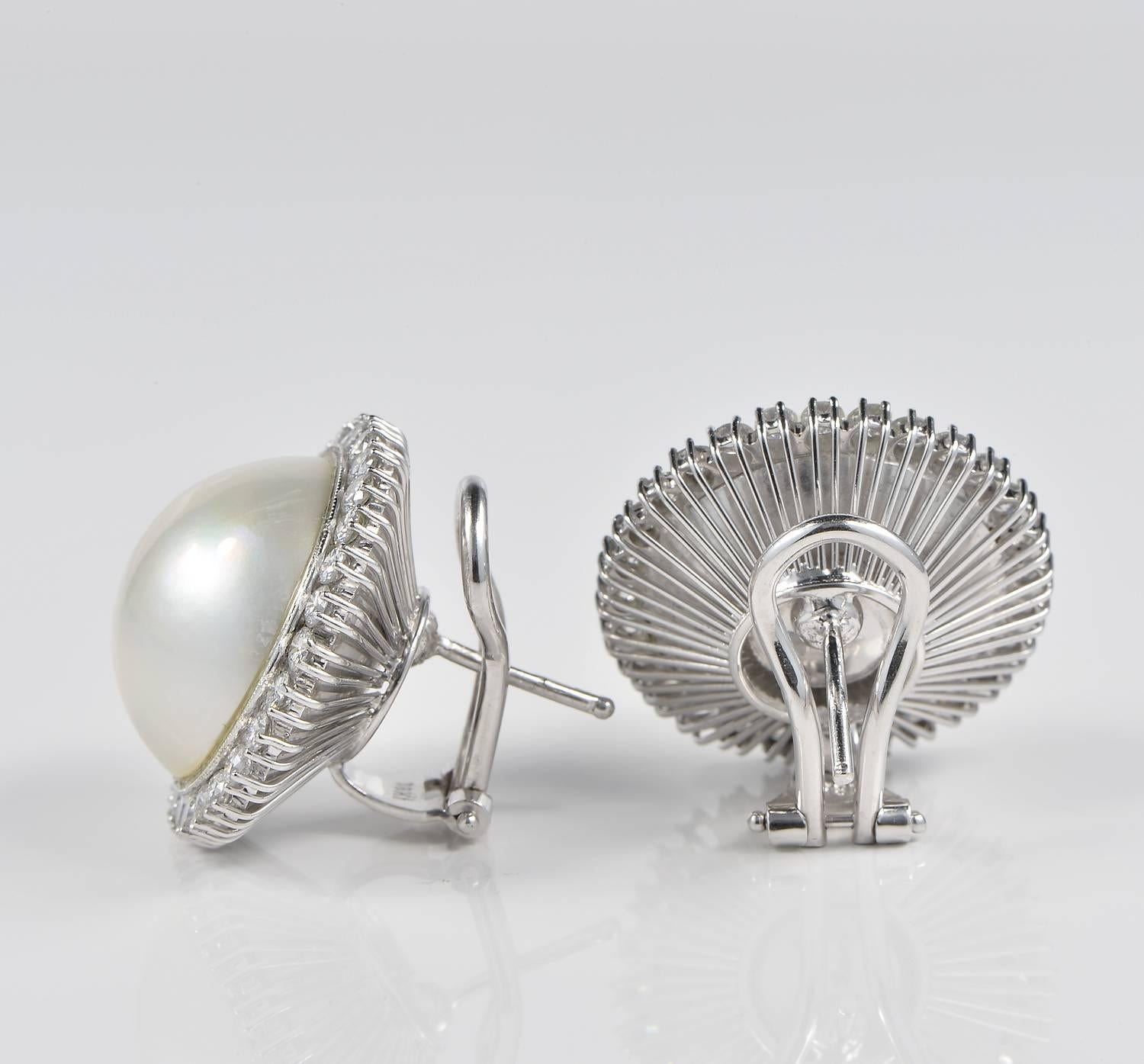 jumbo pearl stud earrings