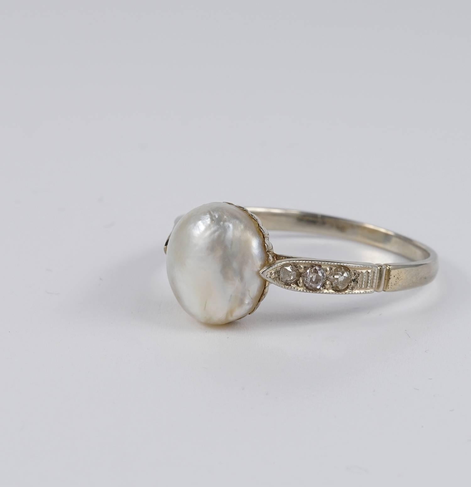 saltwater pearl ring