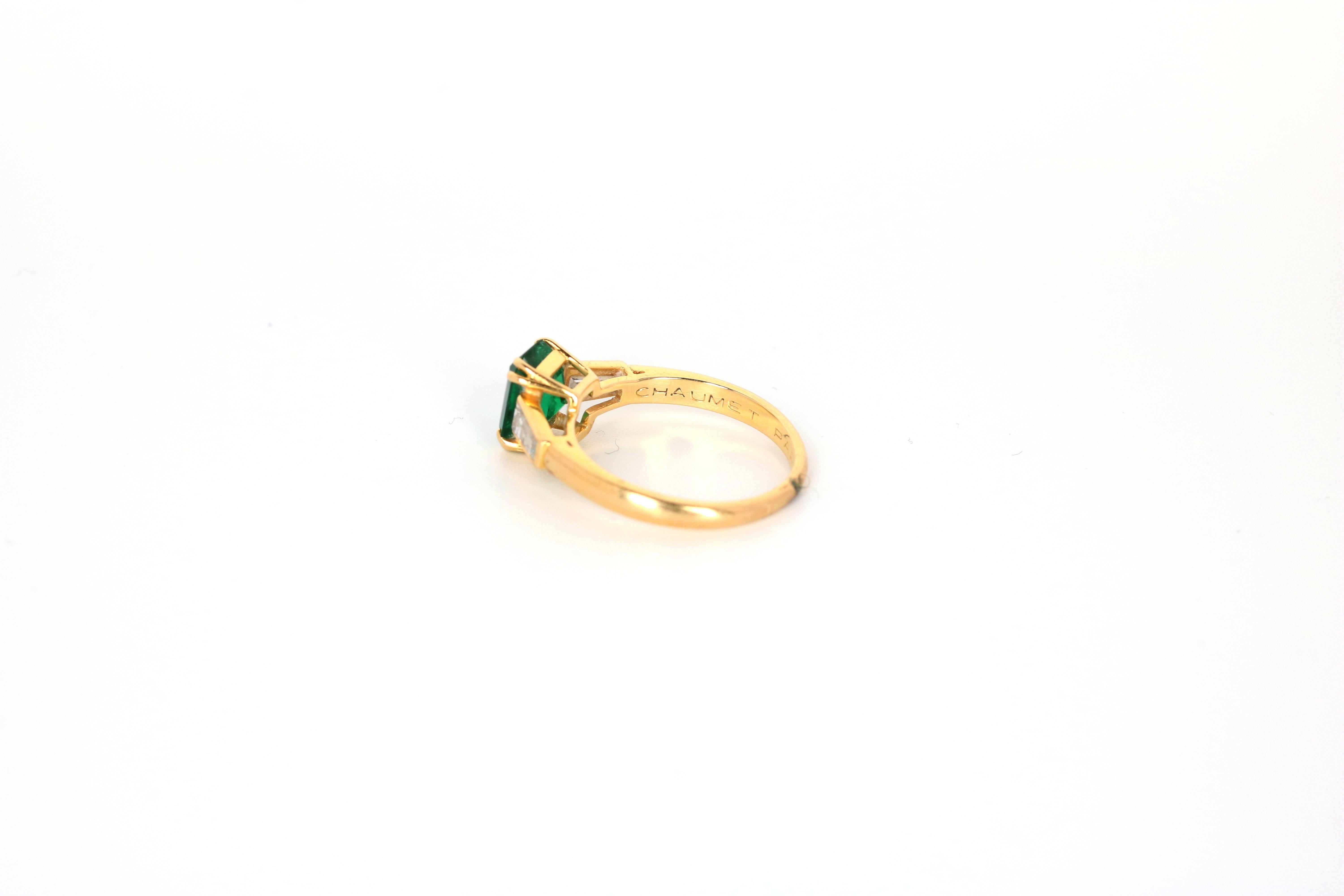 chaumet emerald-cut engagement rings