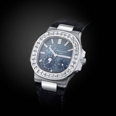 Patek Philippe White Gold Diamond Nautilus Special Edition Wristwatch