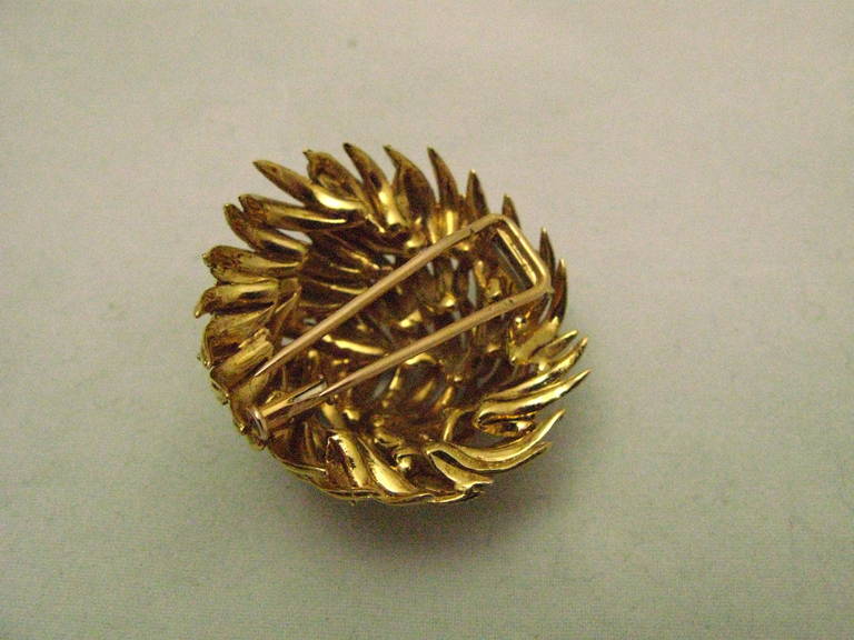 Hermes Gold Brooch In Excellent Condition For Sale In Kerkrade, NL