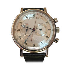 Breguet White Gold Classique Chronograph Wristwatch Ref  5287BB/12/9ZU