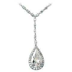 Diamond White Gold Drop Necklace