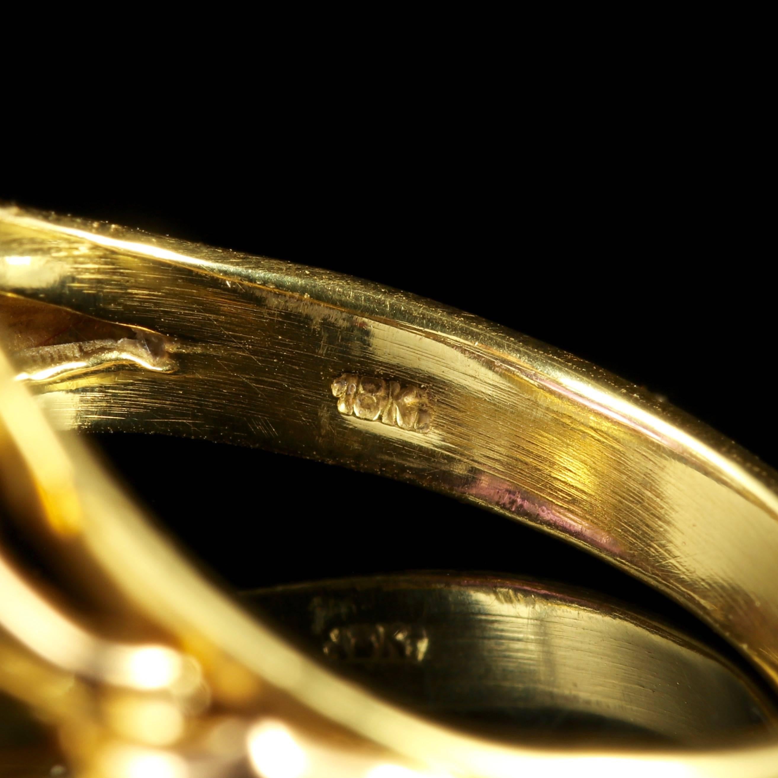 Antique Victorian Amethyst Ring circa 1900 18 Carat Gold Arts & Crafts 1