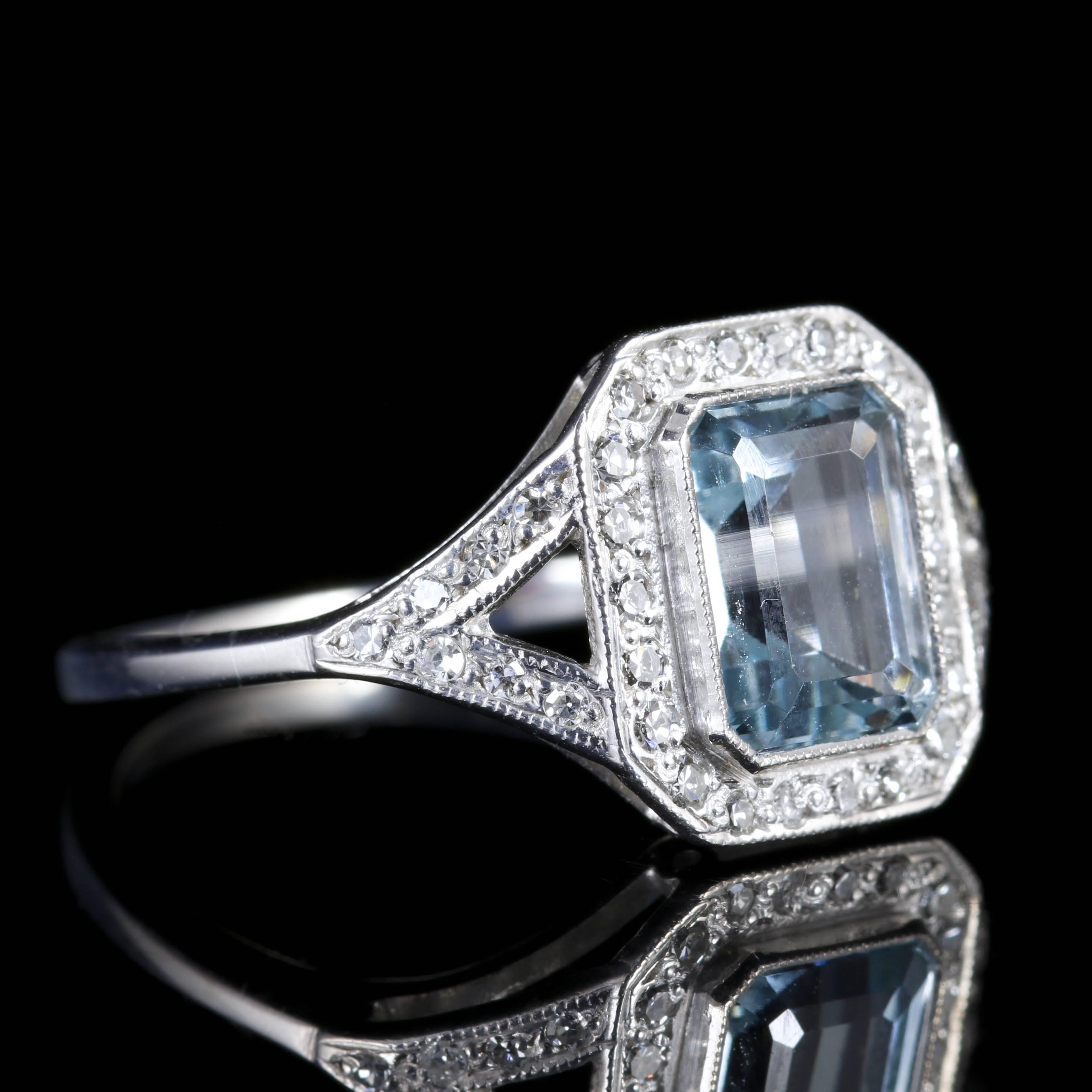 art deco emerald cut diamond ring