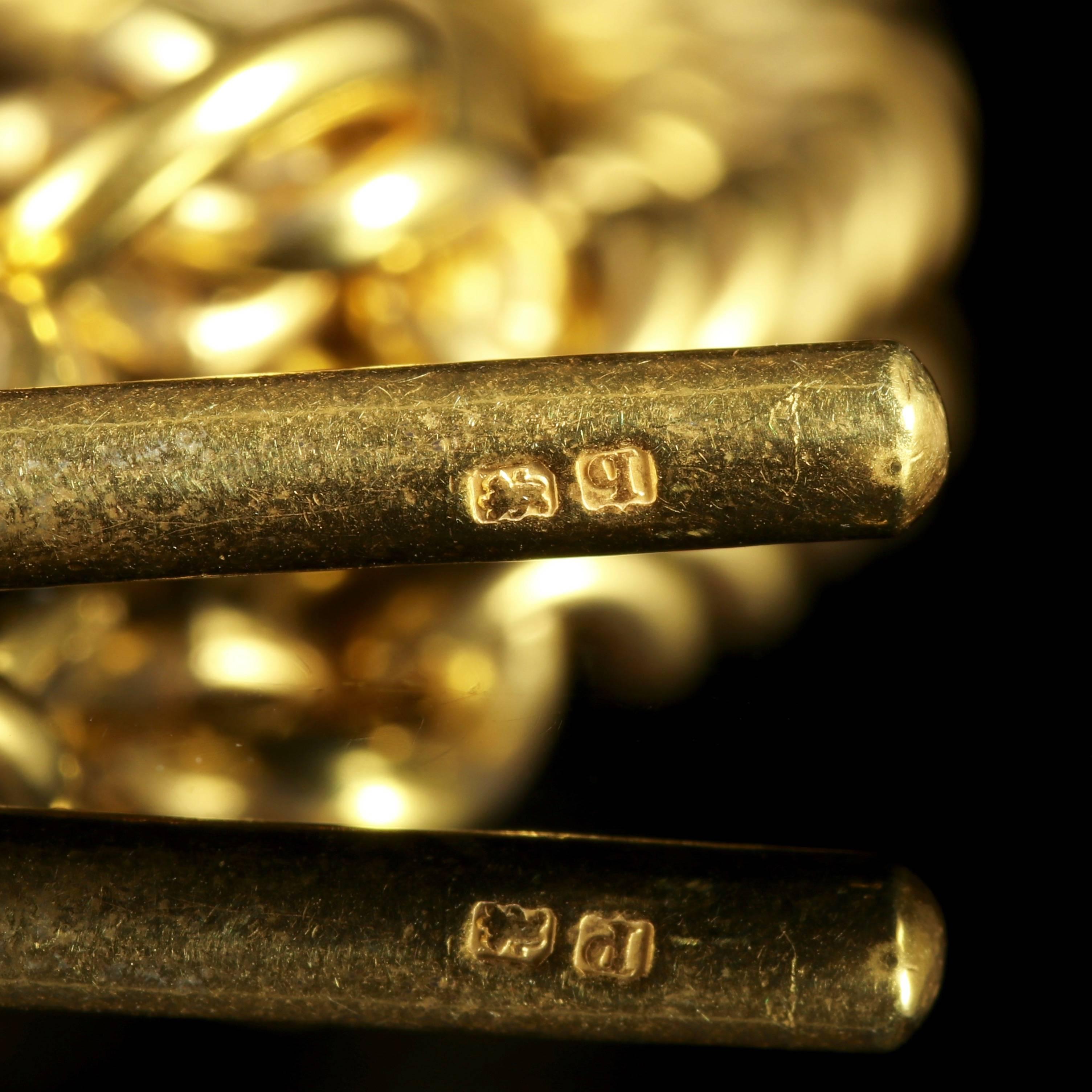 Antique Victorian 18 Carat Gold Silver Albert Chain, circa 1900 1