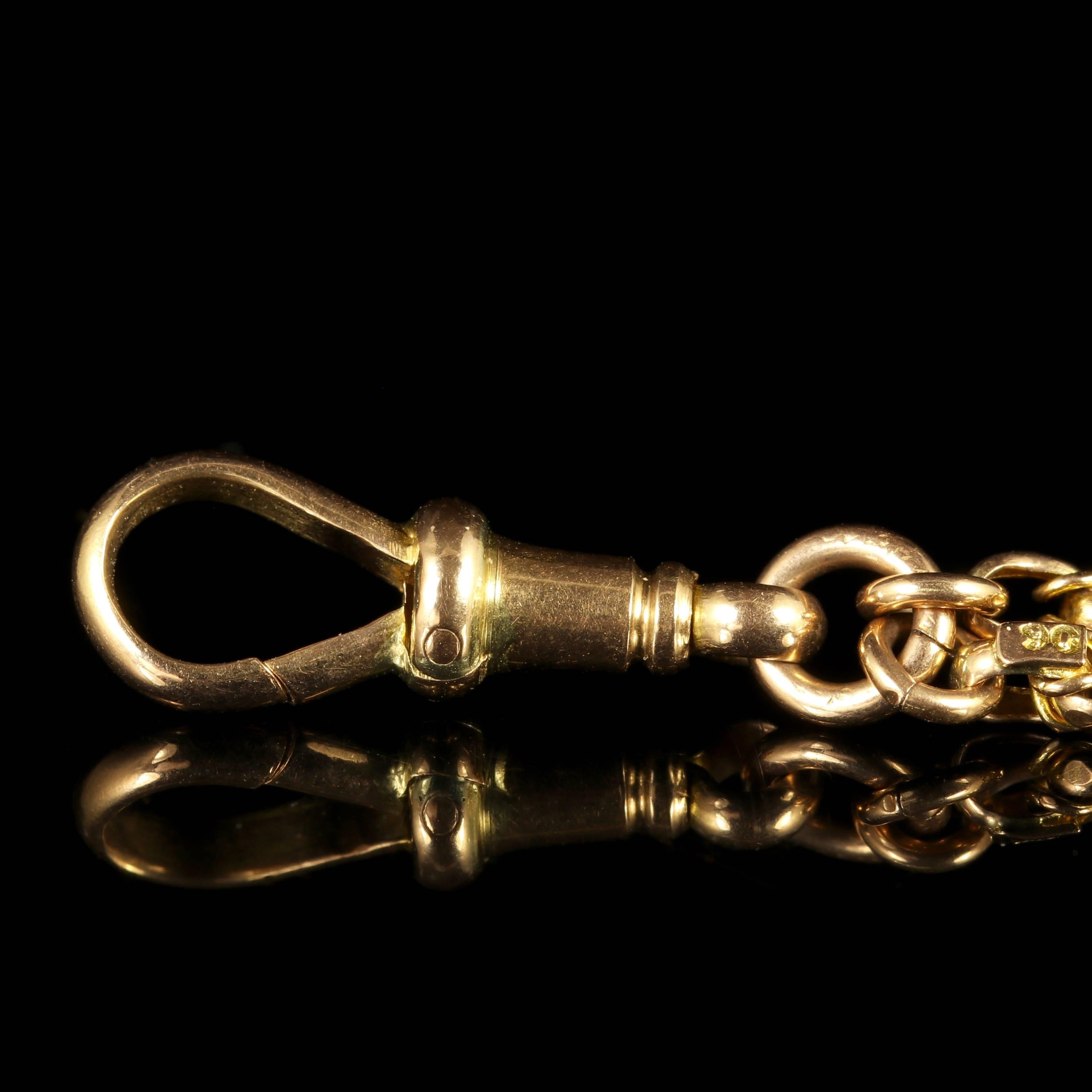 antique gold guard chain