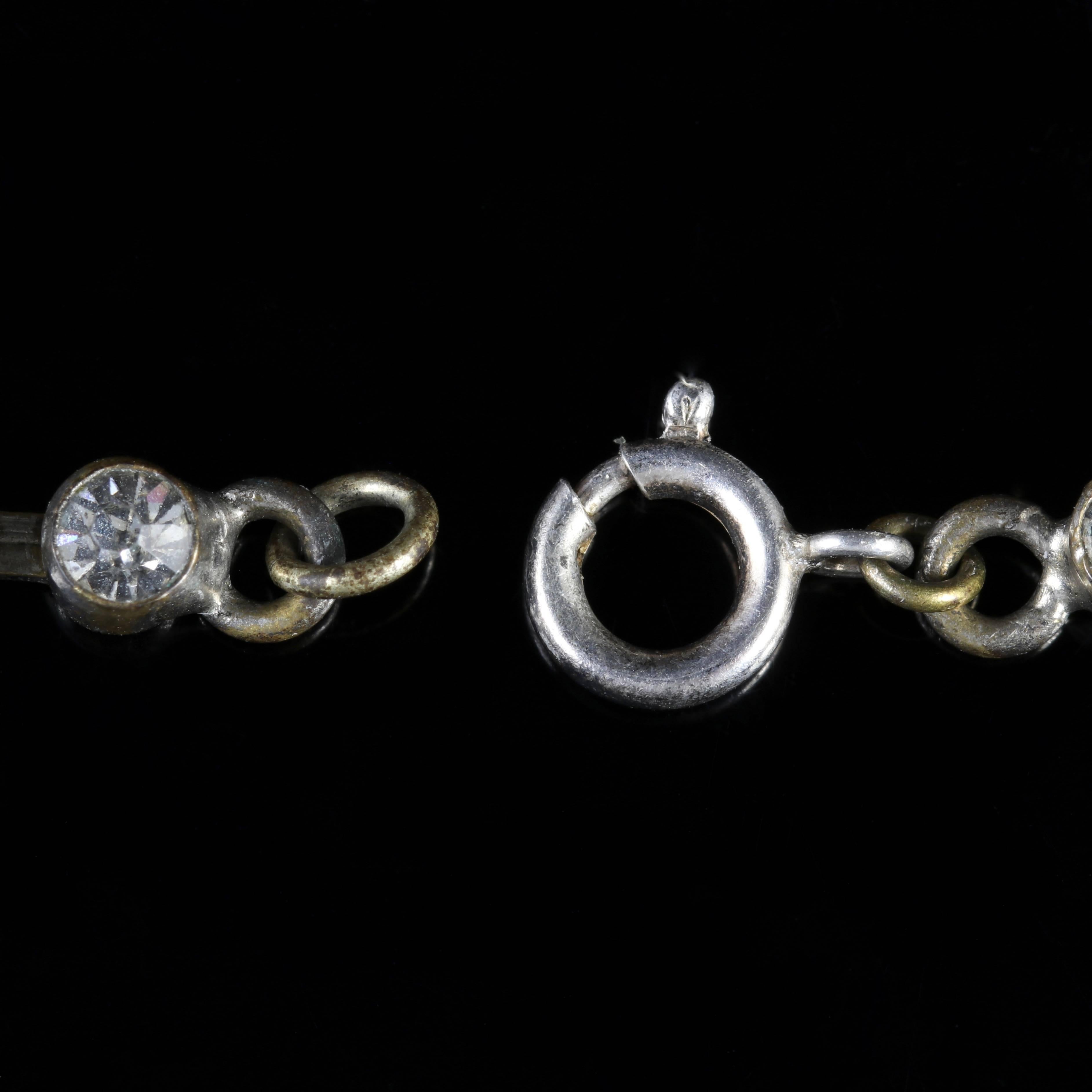 Georgian Long Paste Cascading Necklace, circa 1800 3
