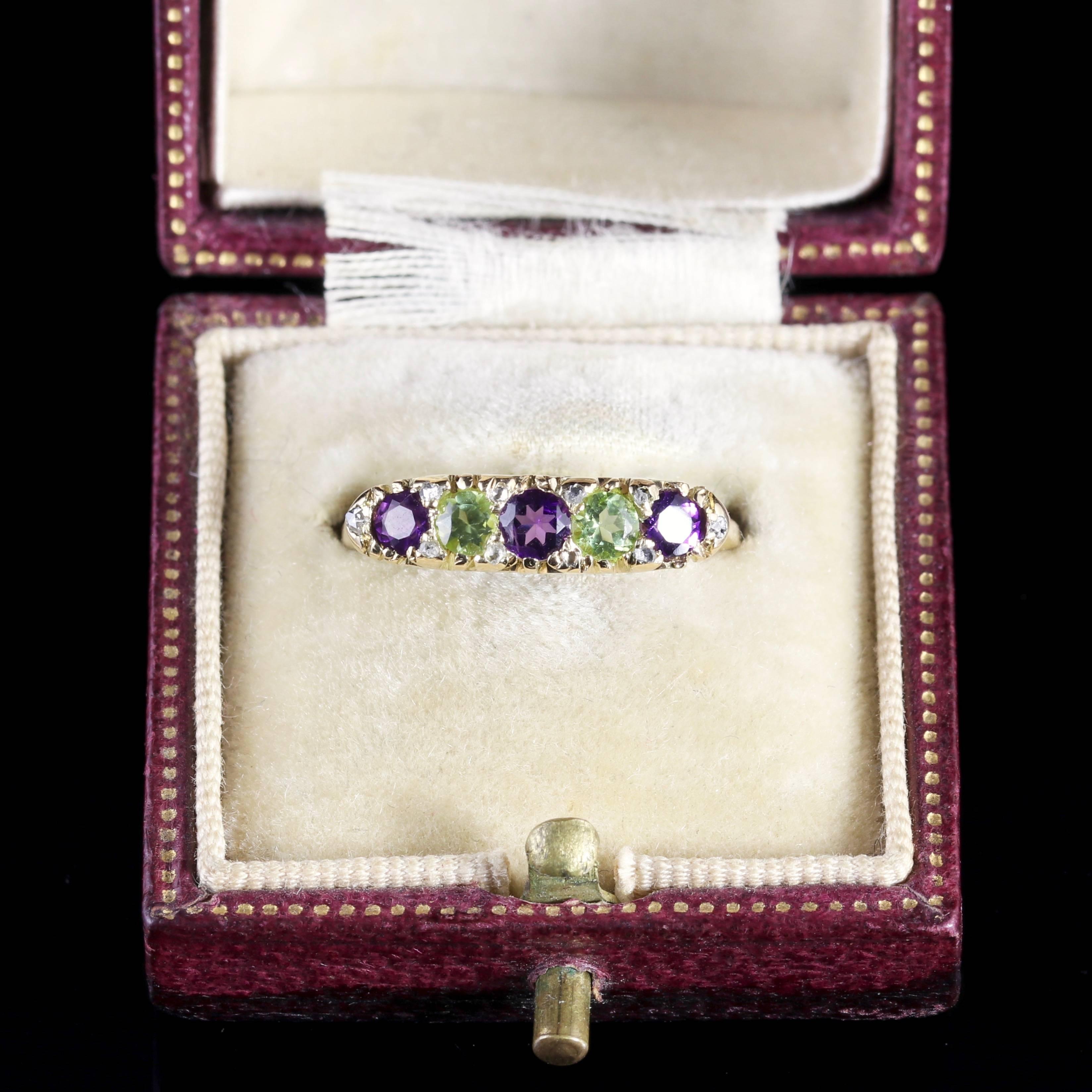 Antique Victorian Suffragette Ring 18 Carat Gold, circa 1900 3