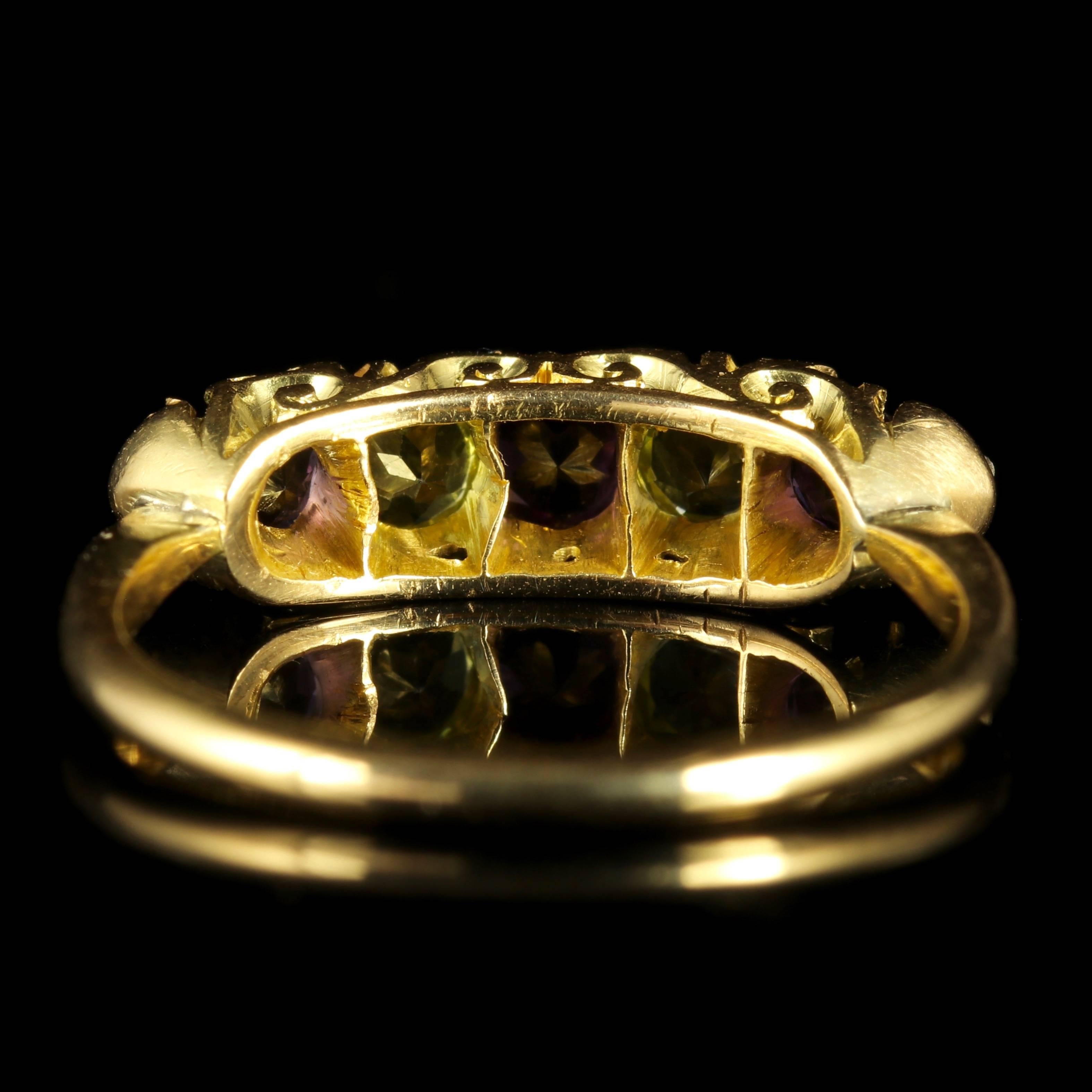 Antique Victorian Suffragette Ring 18 Carat Gold, circa 1900 In Excellent Condition In Lancaster, Lancashire