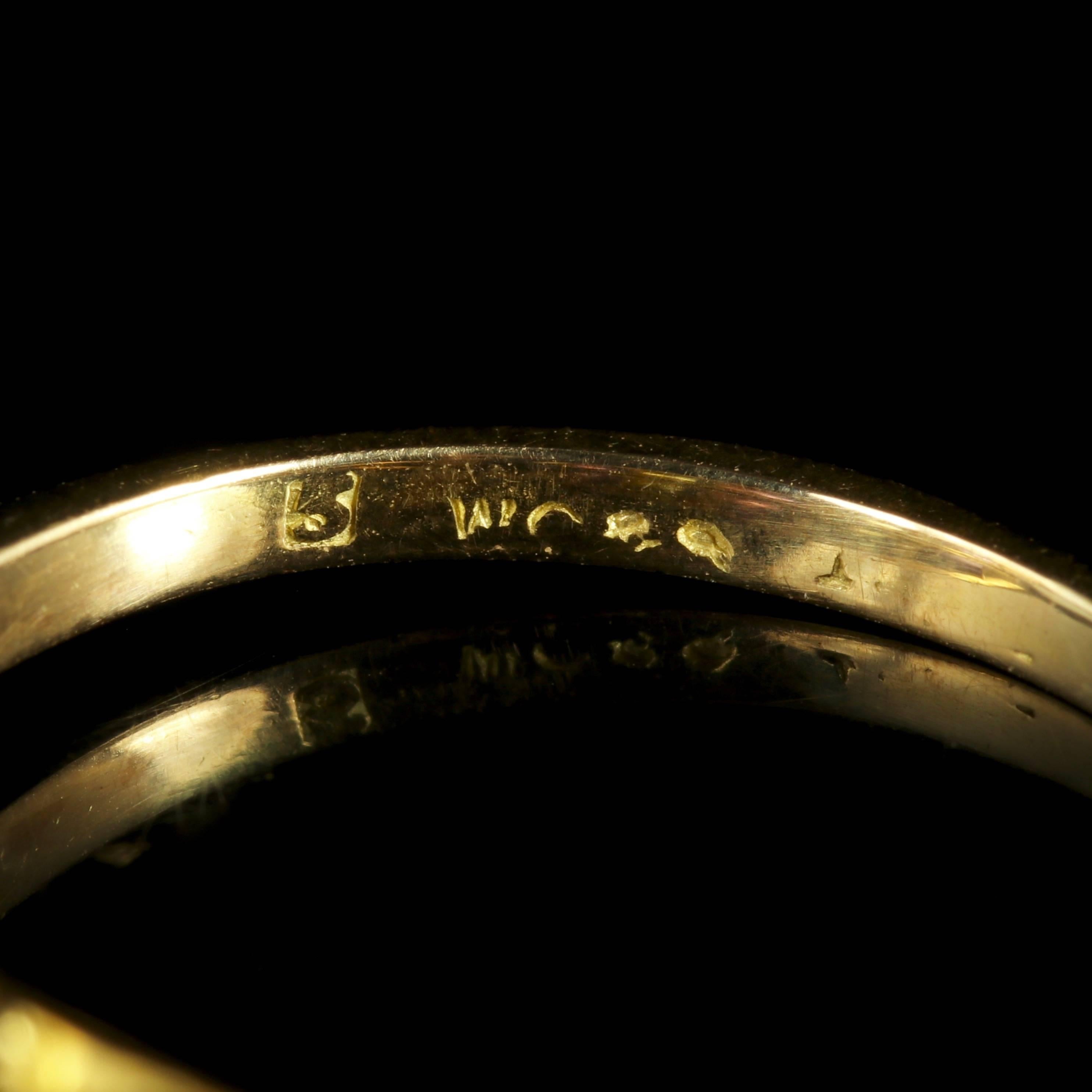 Antique Victorian Suffragette Ring 18 Carat Gold, circa 1900 1