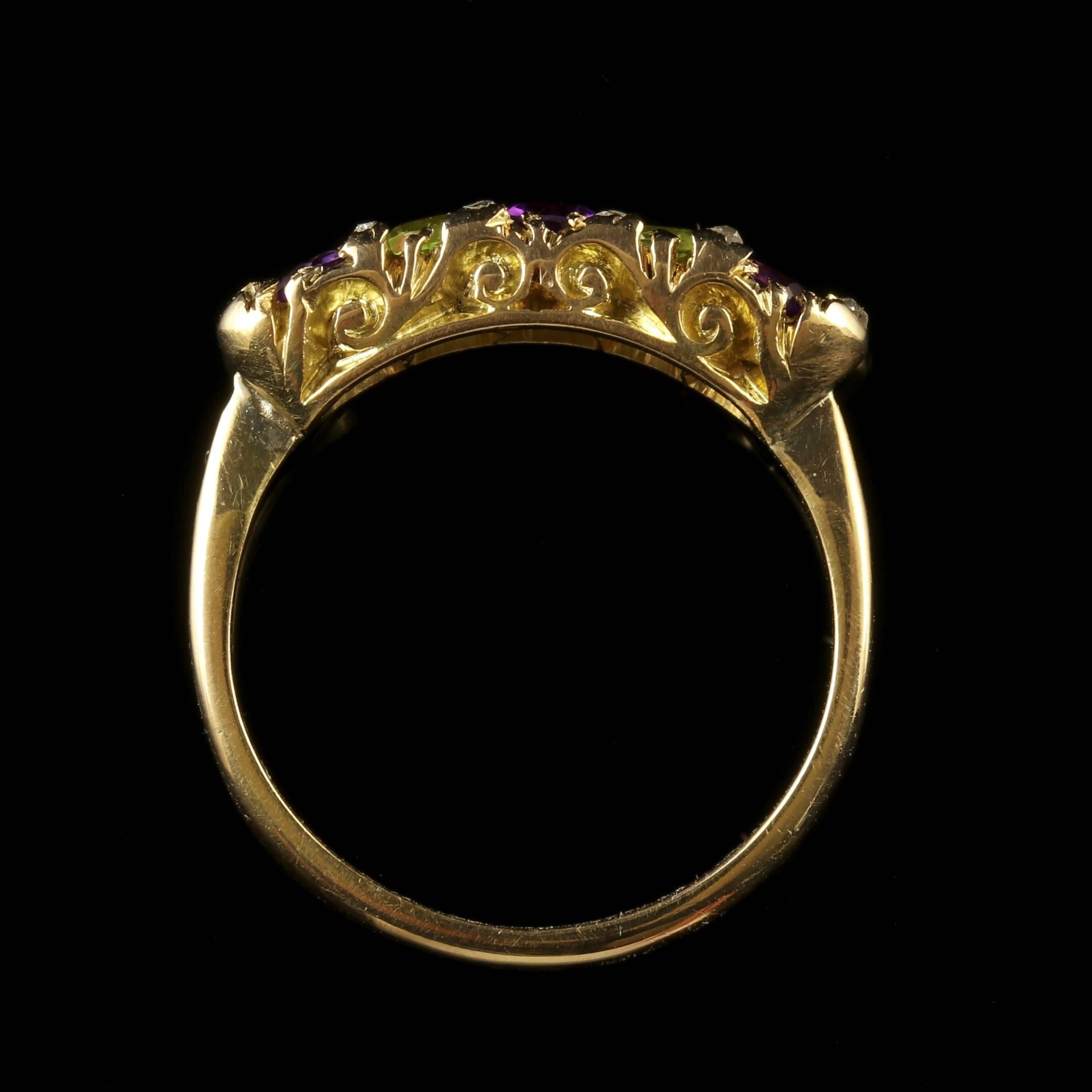 Antique Victorian Suffragette Ring 18 Carat Gold, circa 1900 2