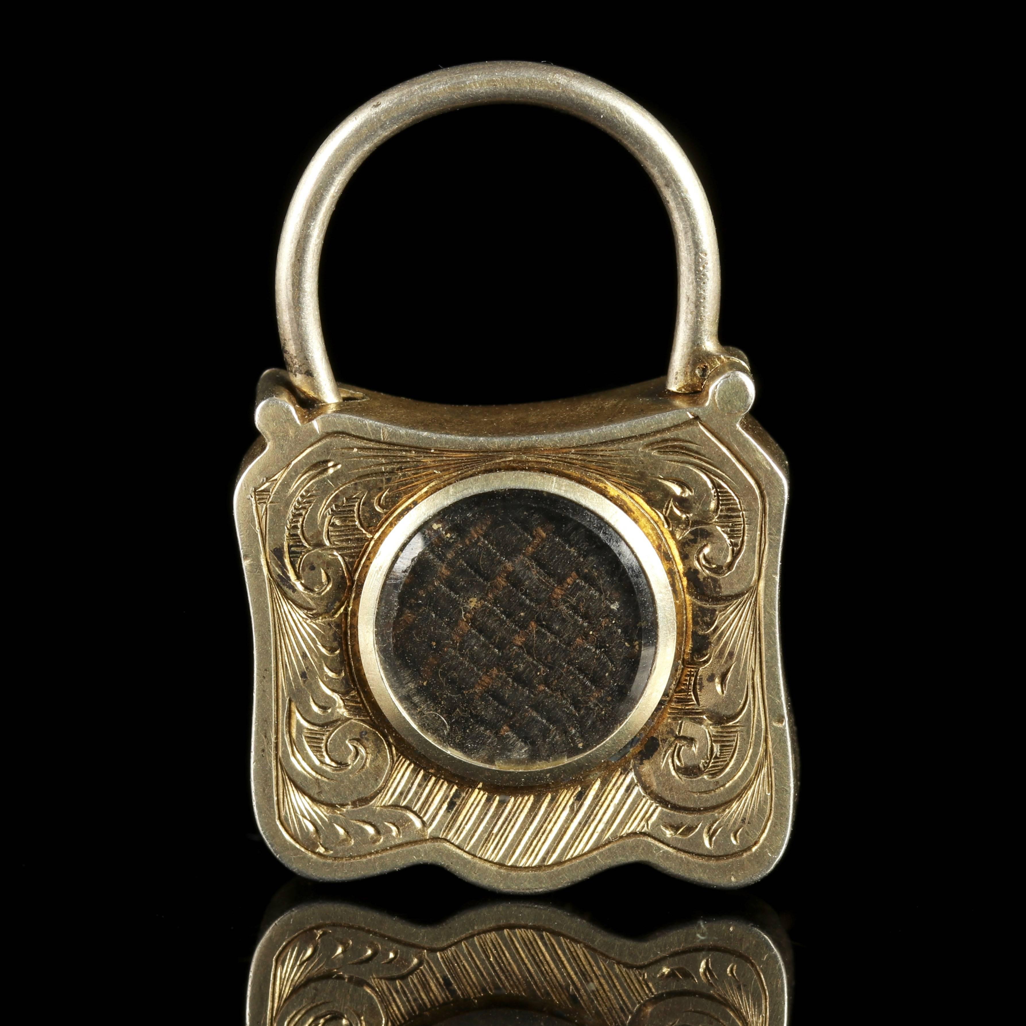 Antique Victorian Scottish Agate Padlock Bracelet, circa 1860 2