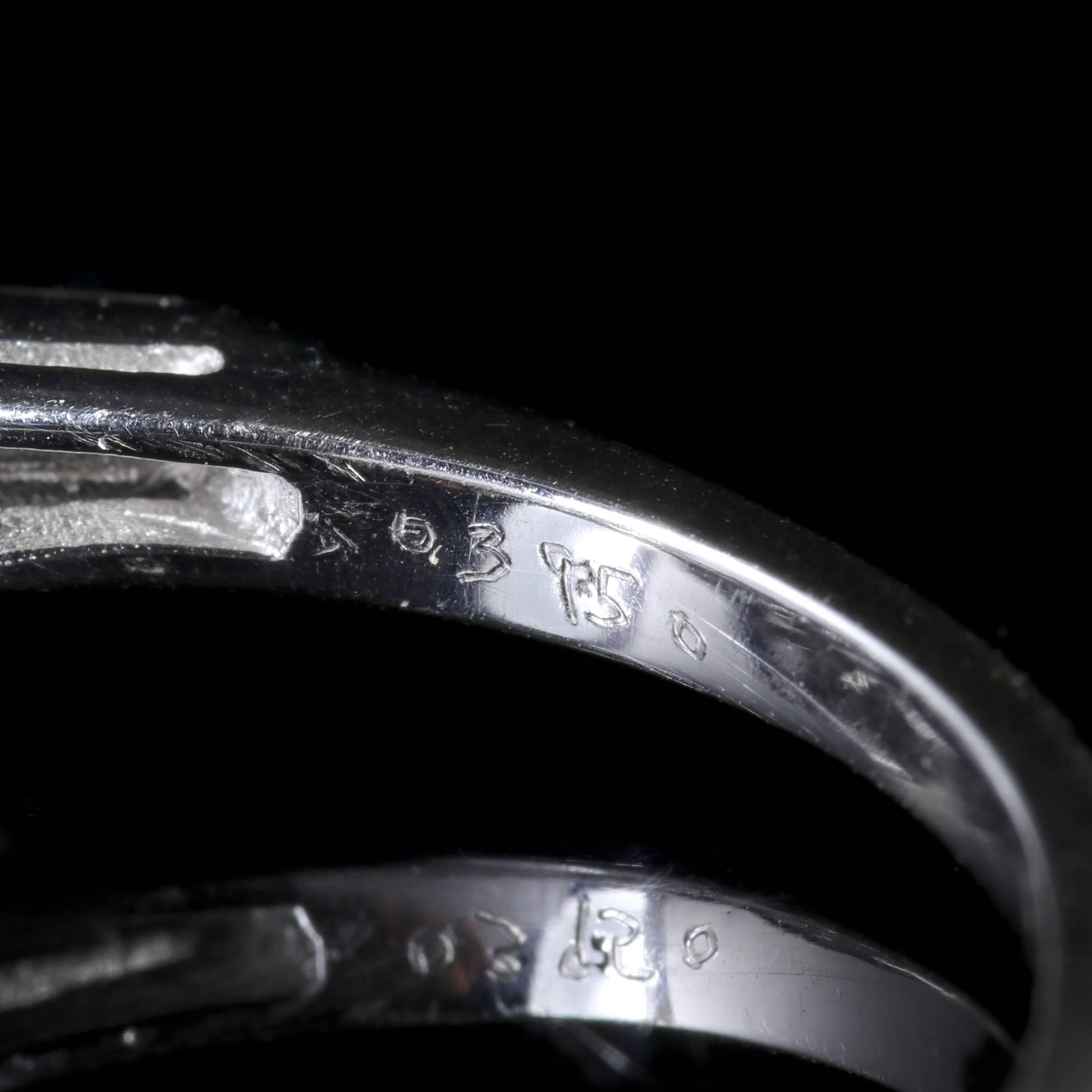 Antique Art Deco Diamond Solitaire Ring, circa 1920 Engagement Ring 1