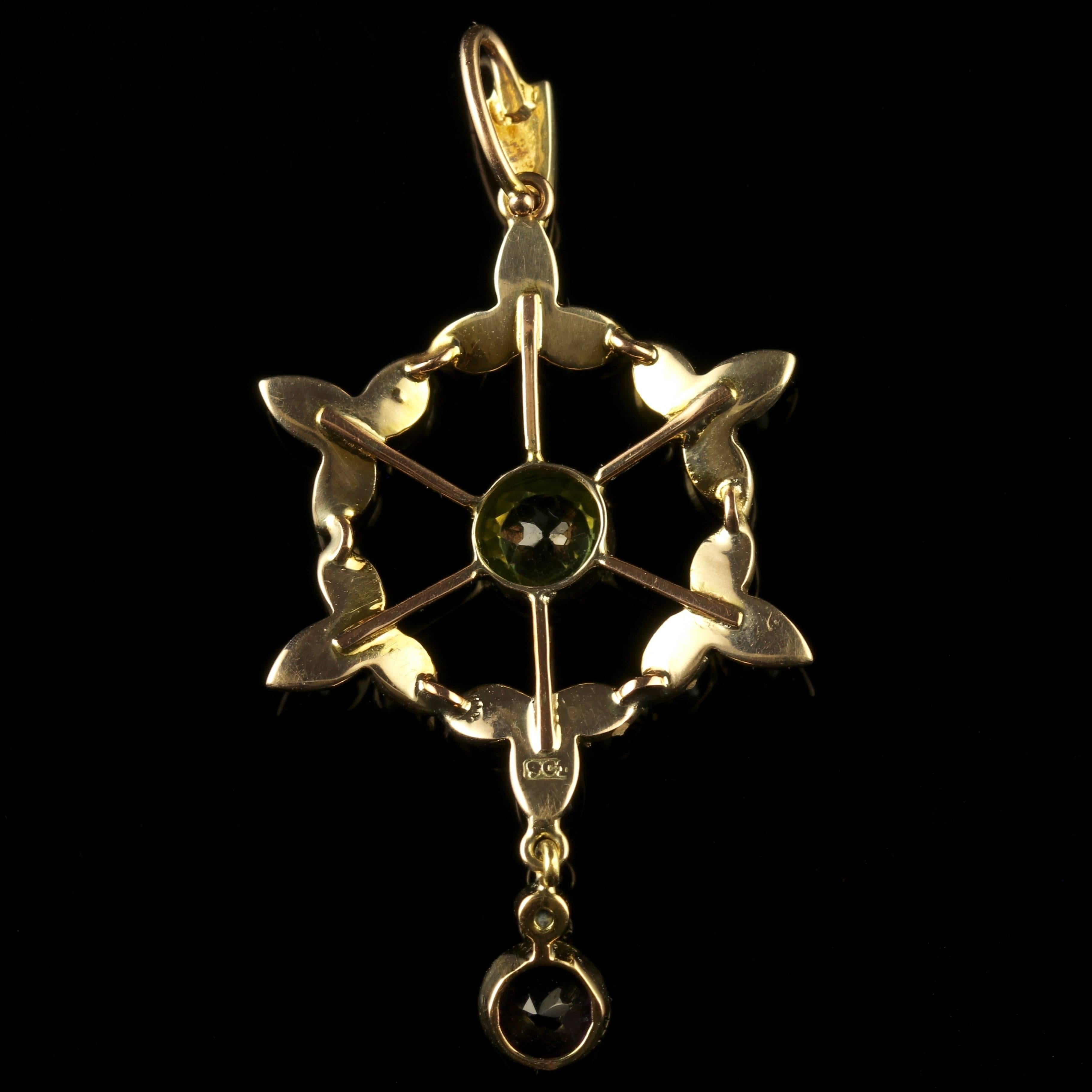 Women's Antique Victorian Suffragette Gold Pendant For Sale