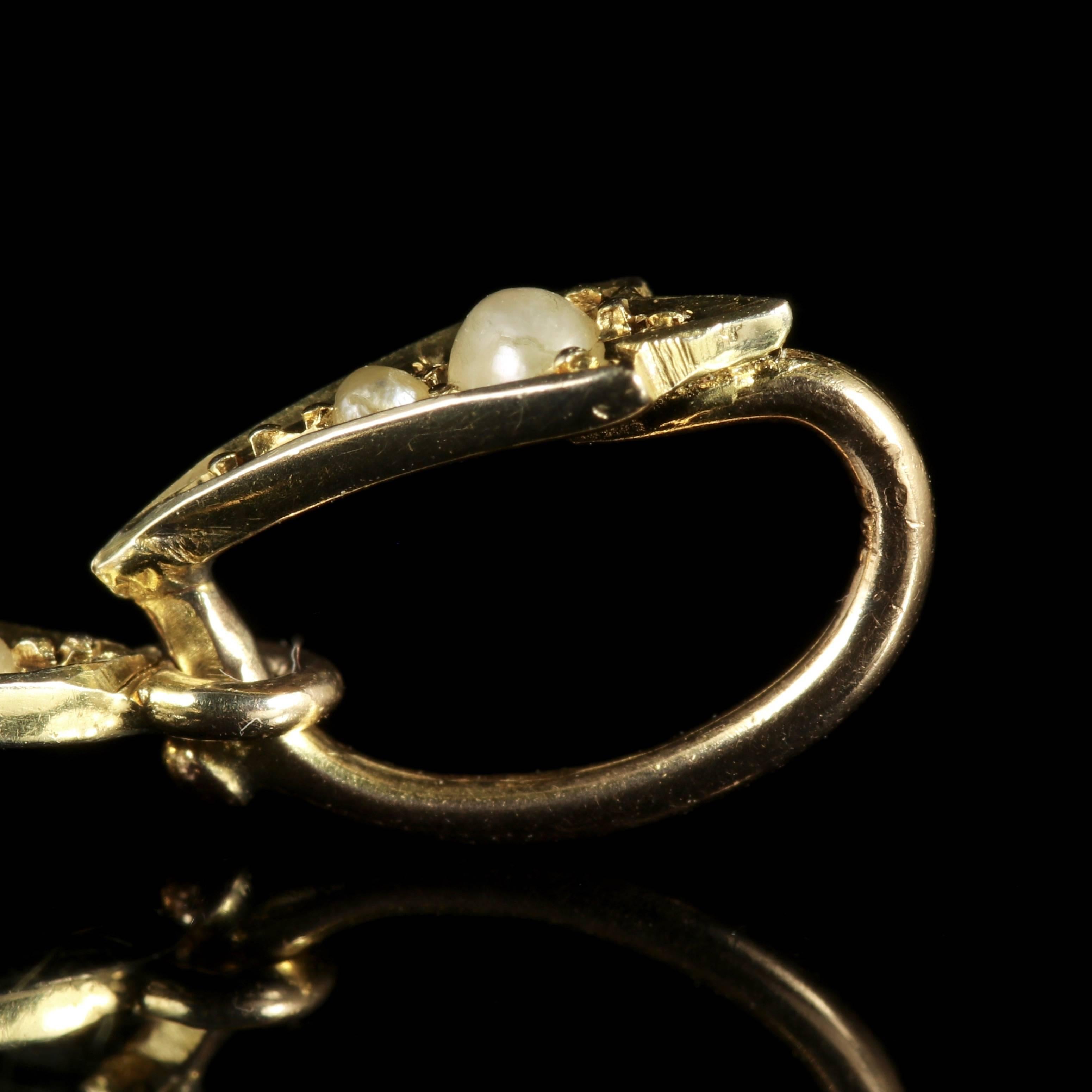 Antique Victorian Suffragette Gold Pendant For Sale 3