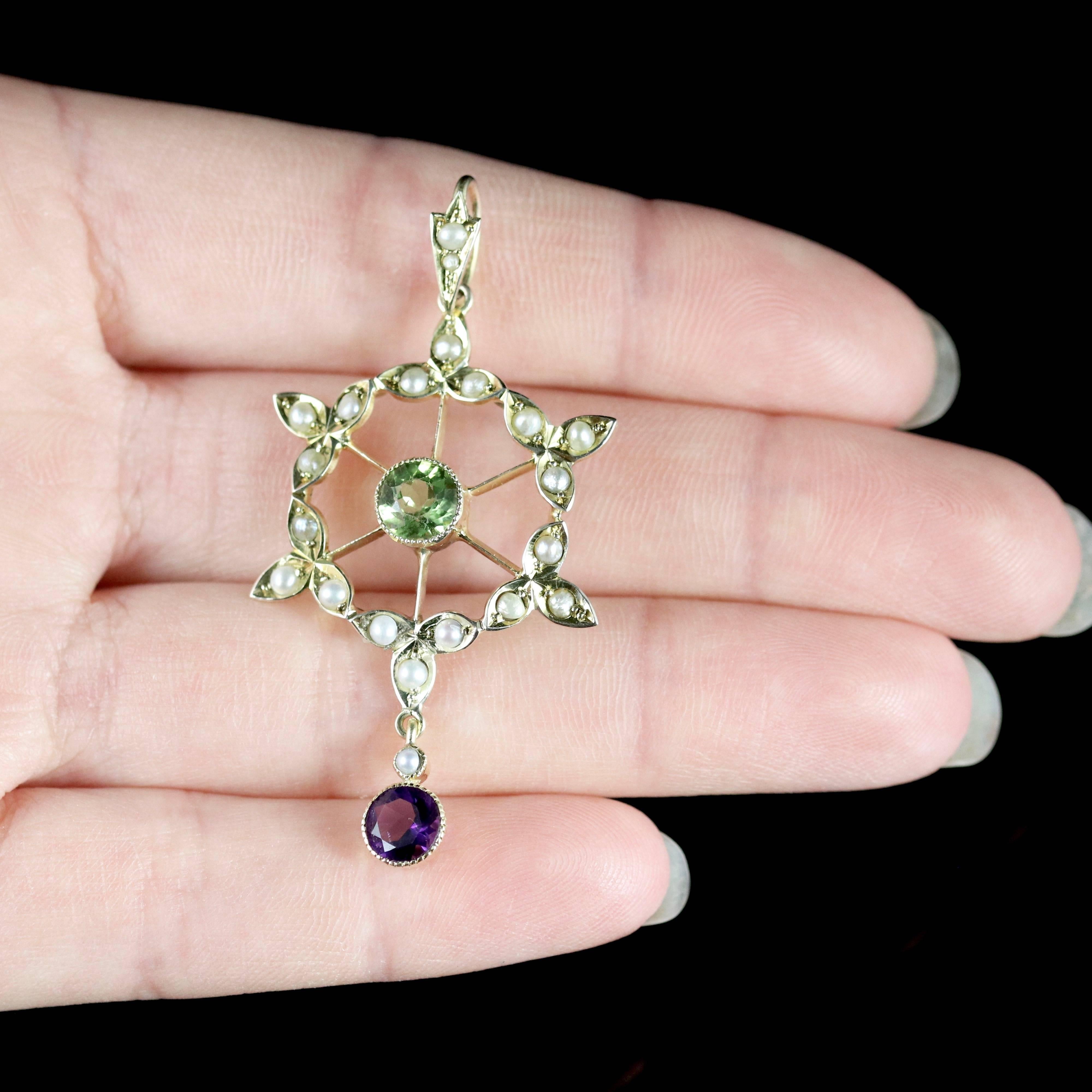 Antique Victorian Suffragette Gold Pendant For Sale 4