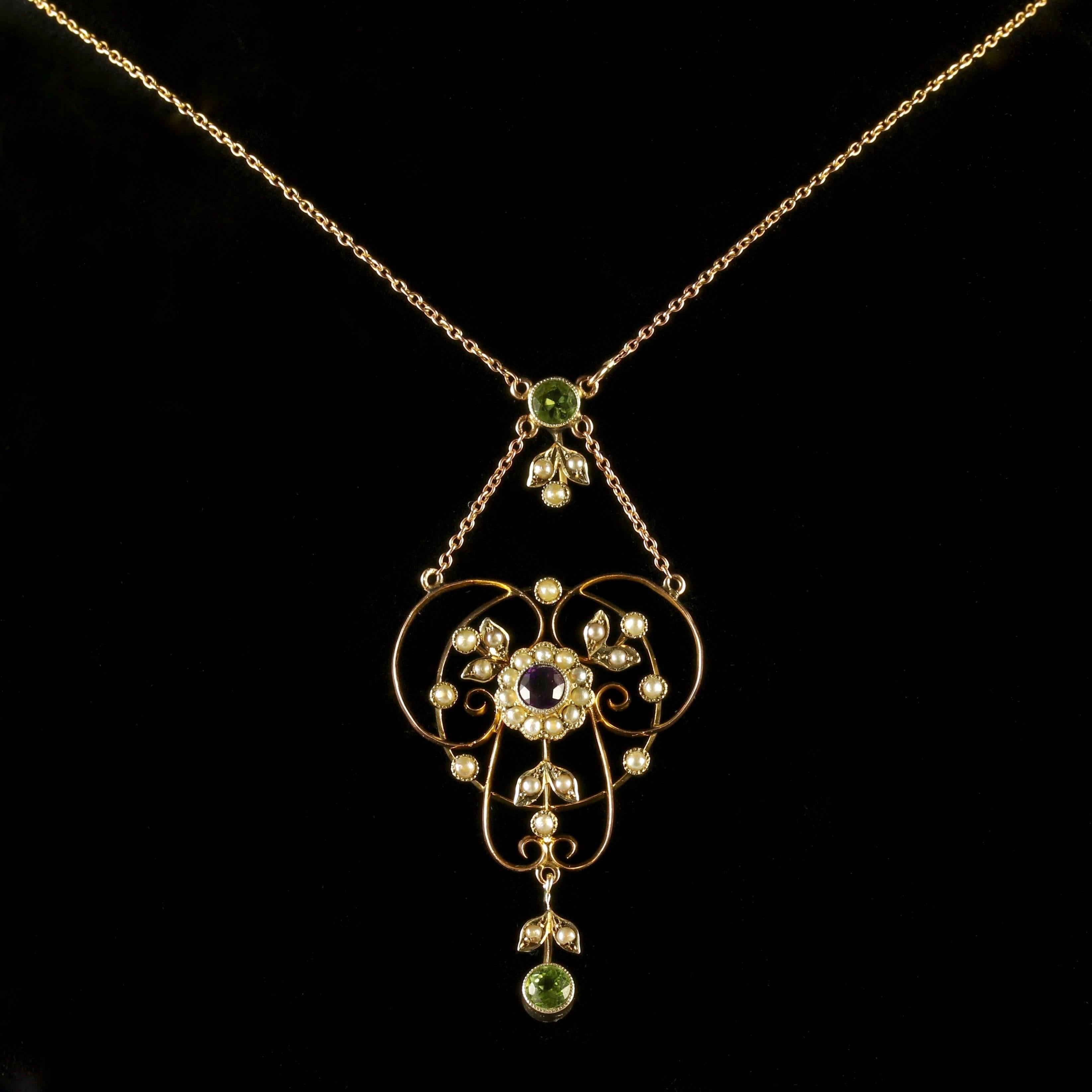 To read more please click continue reading below-

This genuine Victorian 9ct Yellow Gold Suffragette pendant necklace is Circa 1900.

Suffragettes liked to be depicted as feminine, their jewellery was chosen to counter the stereotypes put forward