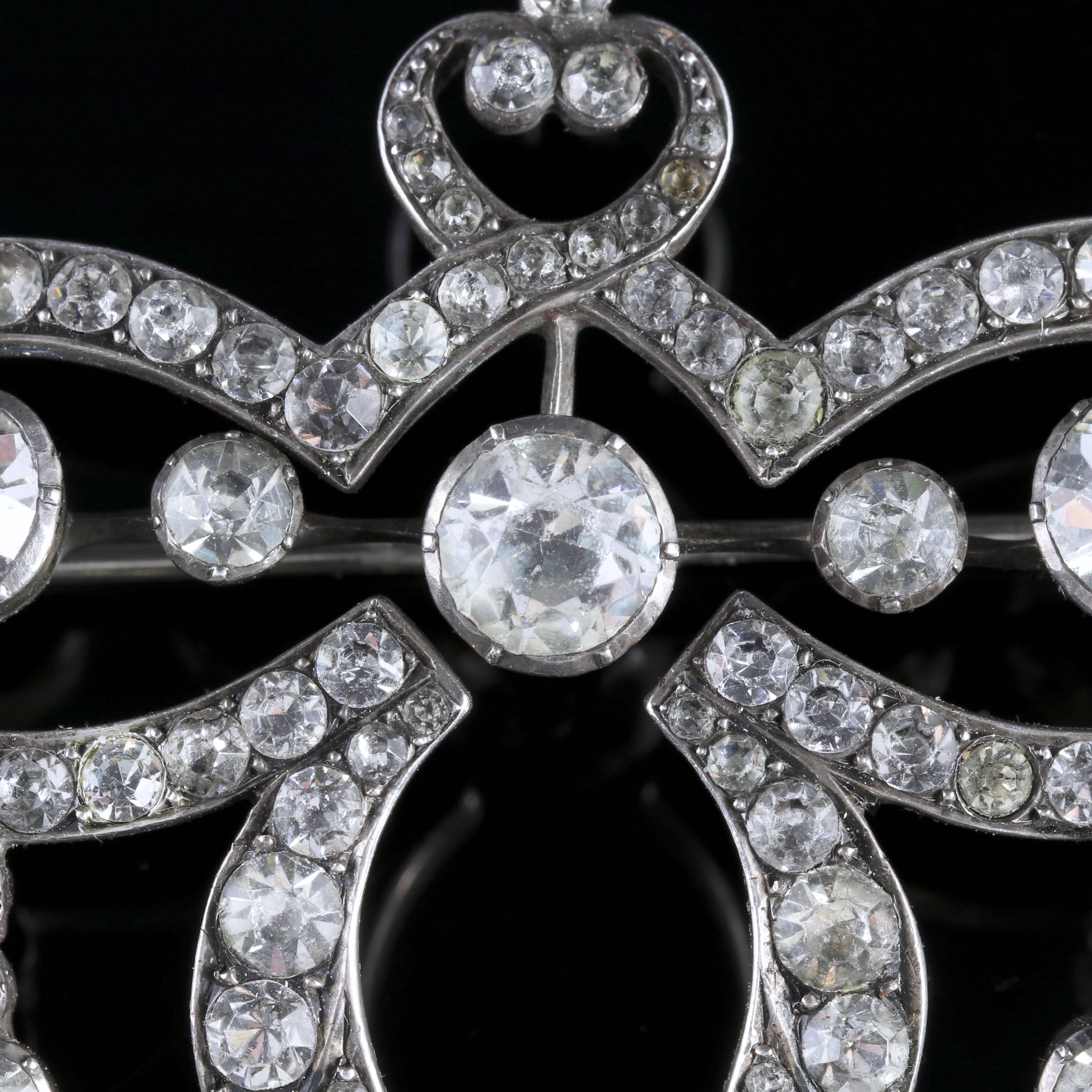 To read more please click continue reading below-

This fabulous Sterling Silver Paste brooch is genuine Georgian Circa 1830. 

Due to its age, Georgian jewellery is quite rare, with some pieces almost three hundred years old. 

From 1714 until 1837