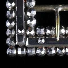 Georgian Cut Steel Silver Buckle