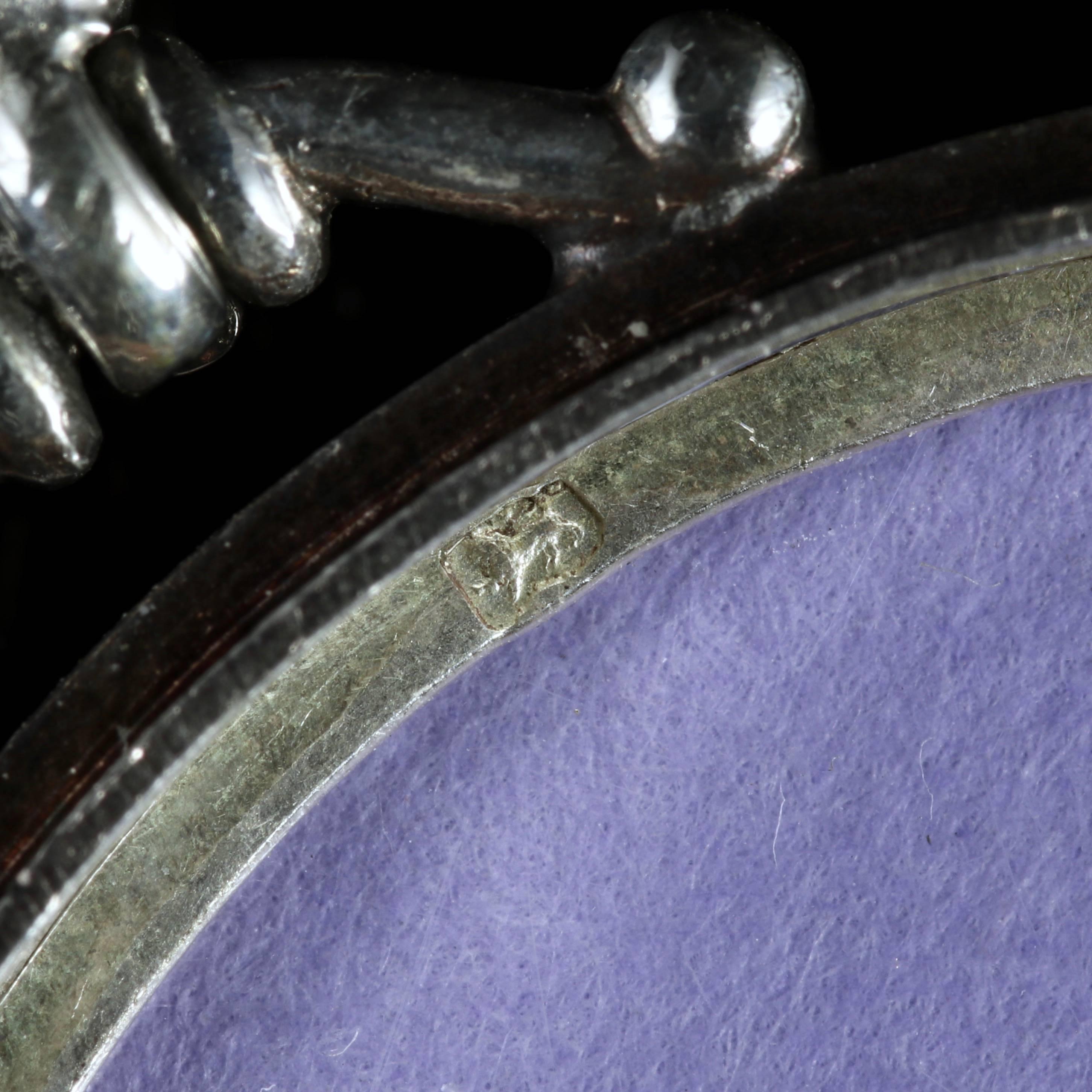Antique Silver Gold Victorian Locket Dated 1883 1
