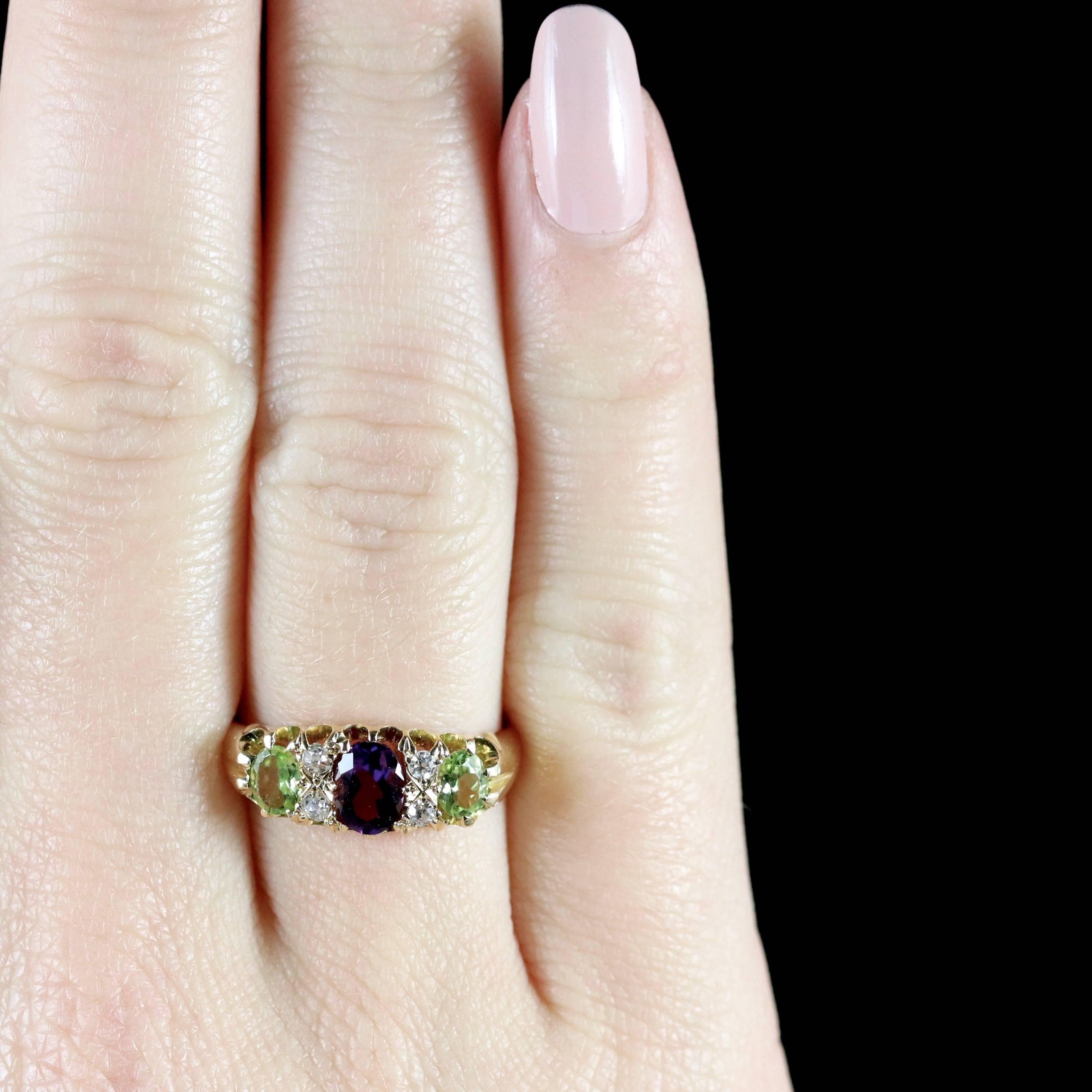 Antique Suffragette Ring in 18 Carat Gold Dated Birmingham, 1913 For Sale 1