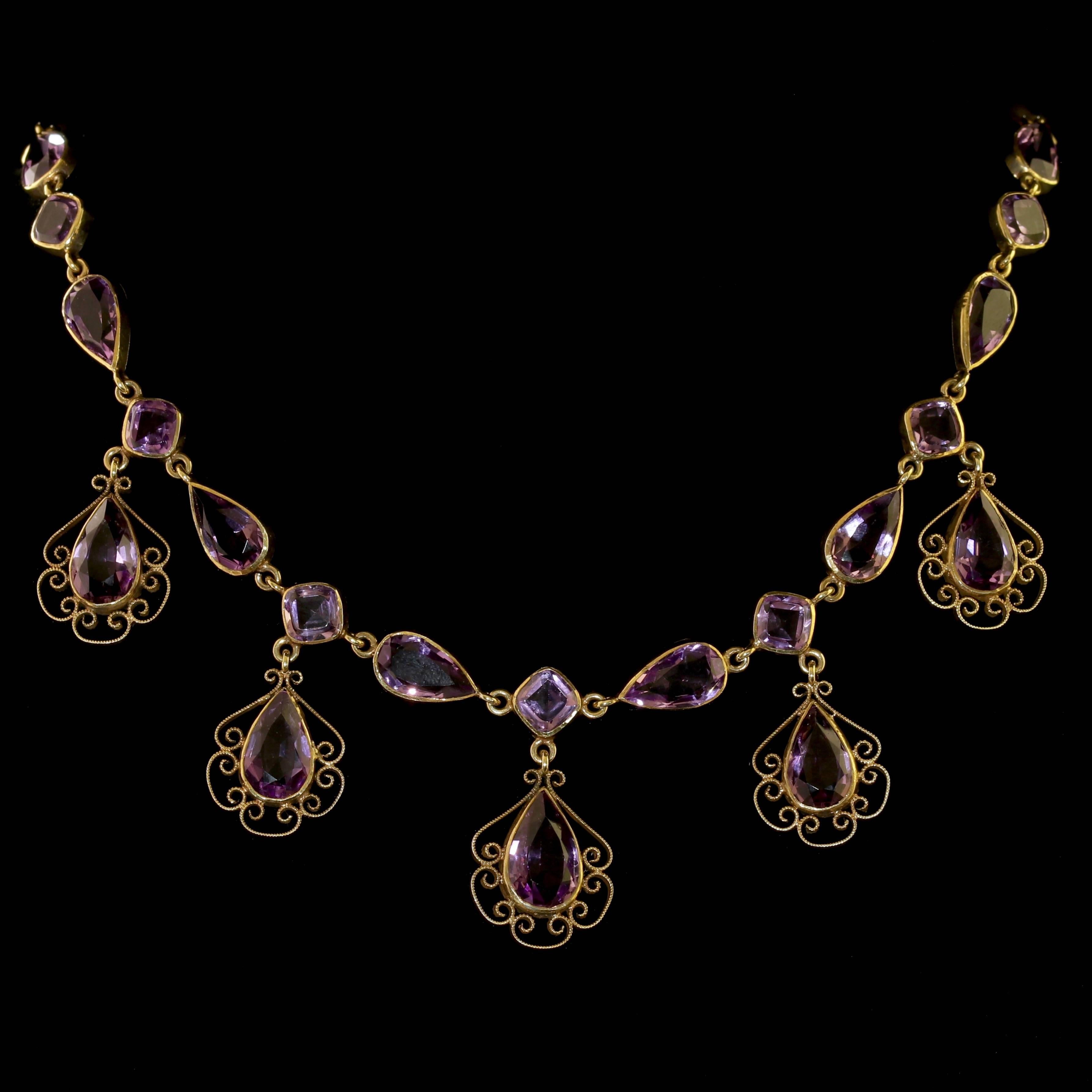 victorian amethyst necklace