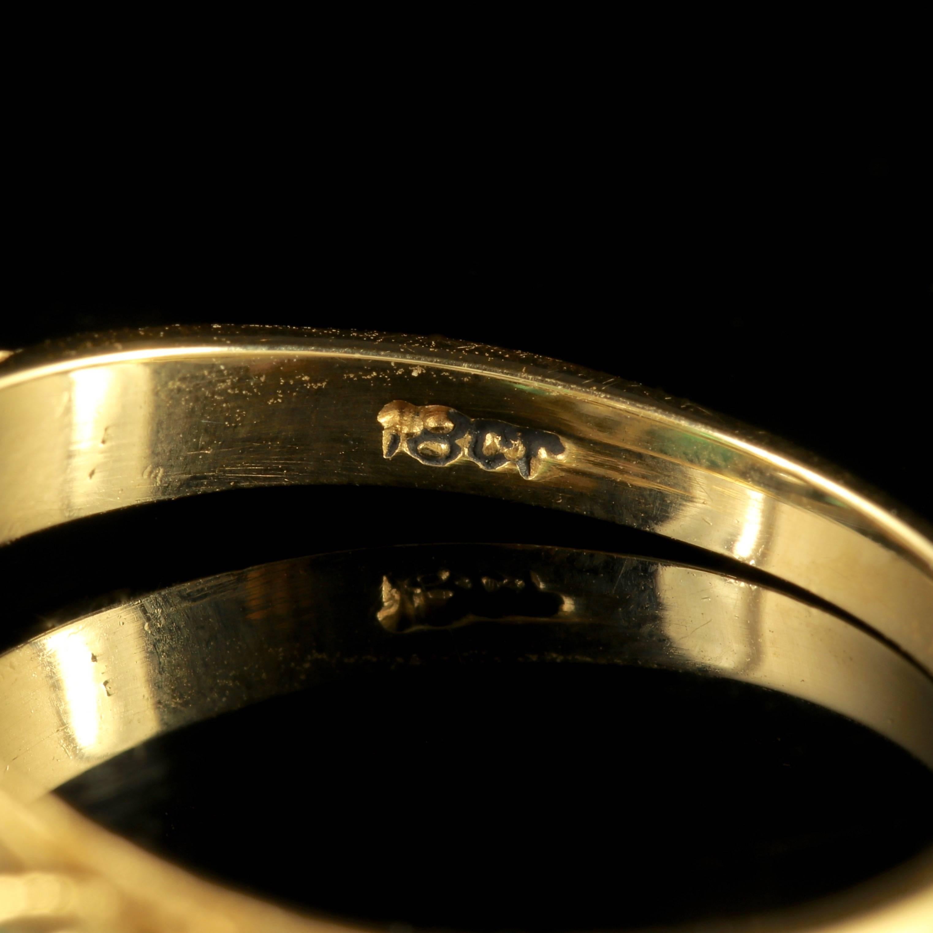 Antique Victorian Emerald Diamond Ring 18 Carat Gold, circa 1900 In Excellent Condition In Lancaster, Lancashire